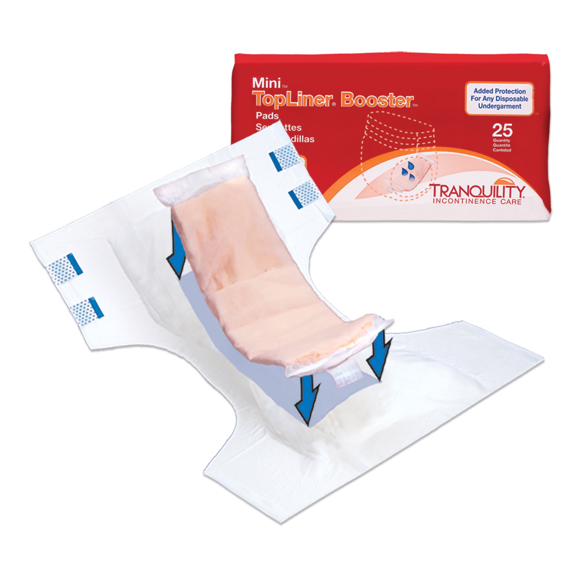 TopLiner™ Mini Incontinence Booster Pad, 2.75 x 10.5 Inch - Image 4