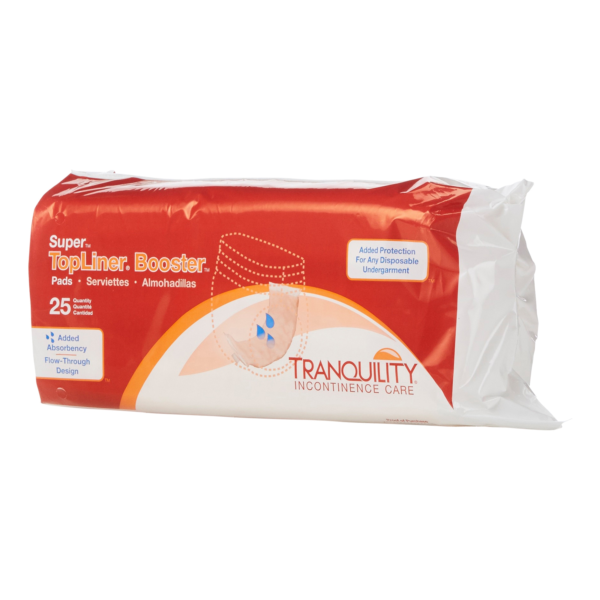TopLiner™ Super Added Absorbency Incontinence Booster Pad, 4¼ x 15 Inch - Image 3