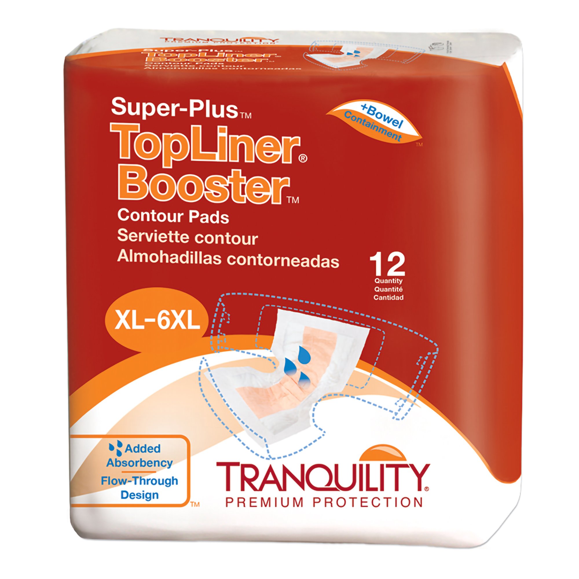 TopLiner™ Super Plus Added Absorbency Incontinence Booster Pad, 32-Inch Length