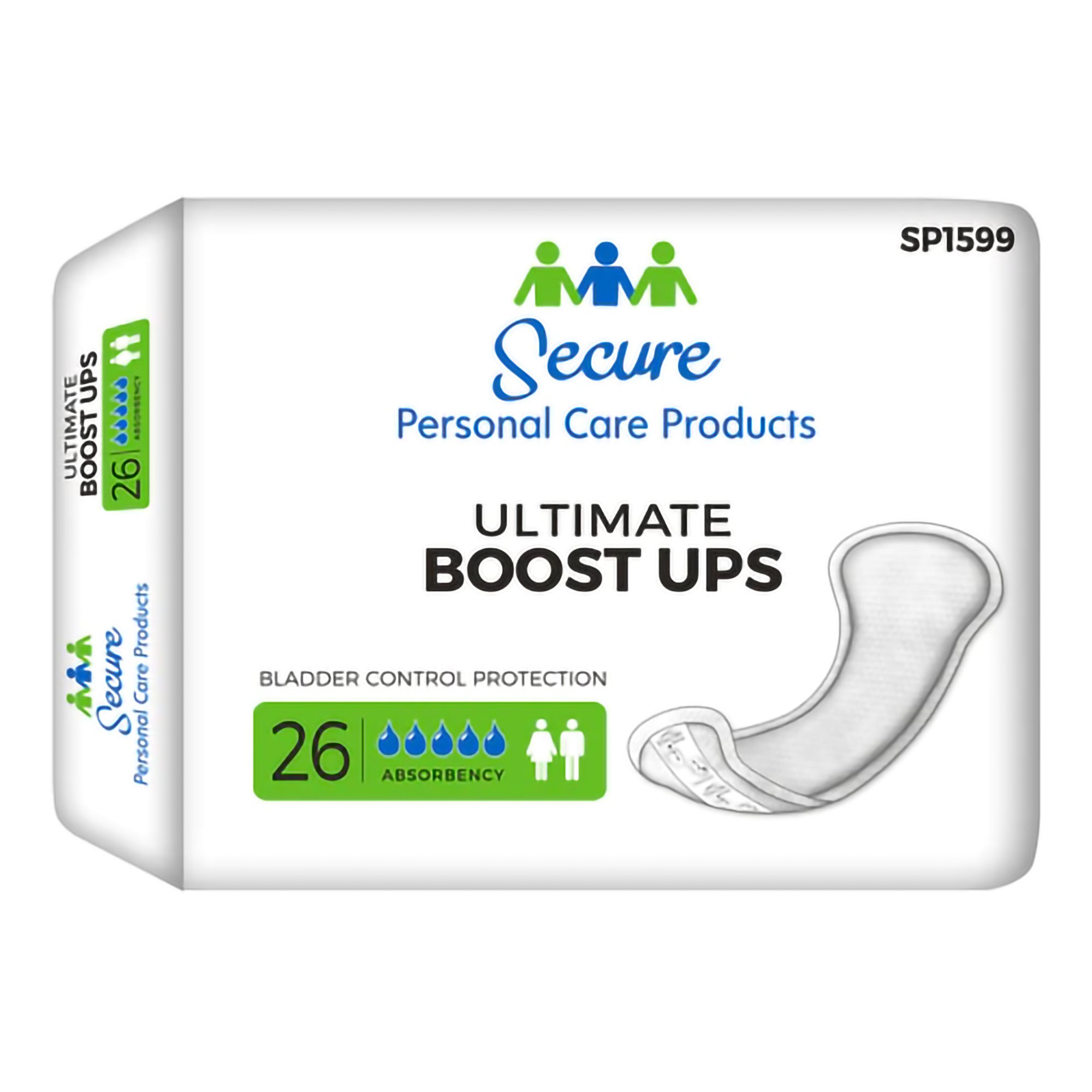 TotalDry™ Ultimate Boost Ups Absorbency Incontinence Booster Pad, 16.5- Inch