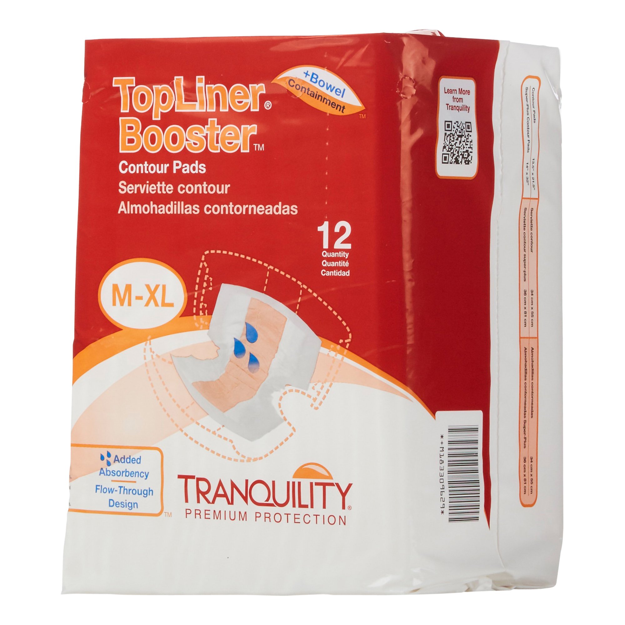 Tranquility® Top Liner® Added Absorbency Incontinence Booster Pad 13½ x 21½ Inch - Image 4