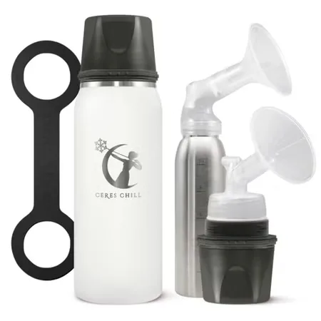 Ceres Chill OG Stainless Steel Breast Milk Chiller Container, White