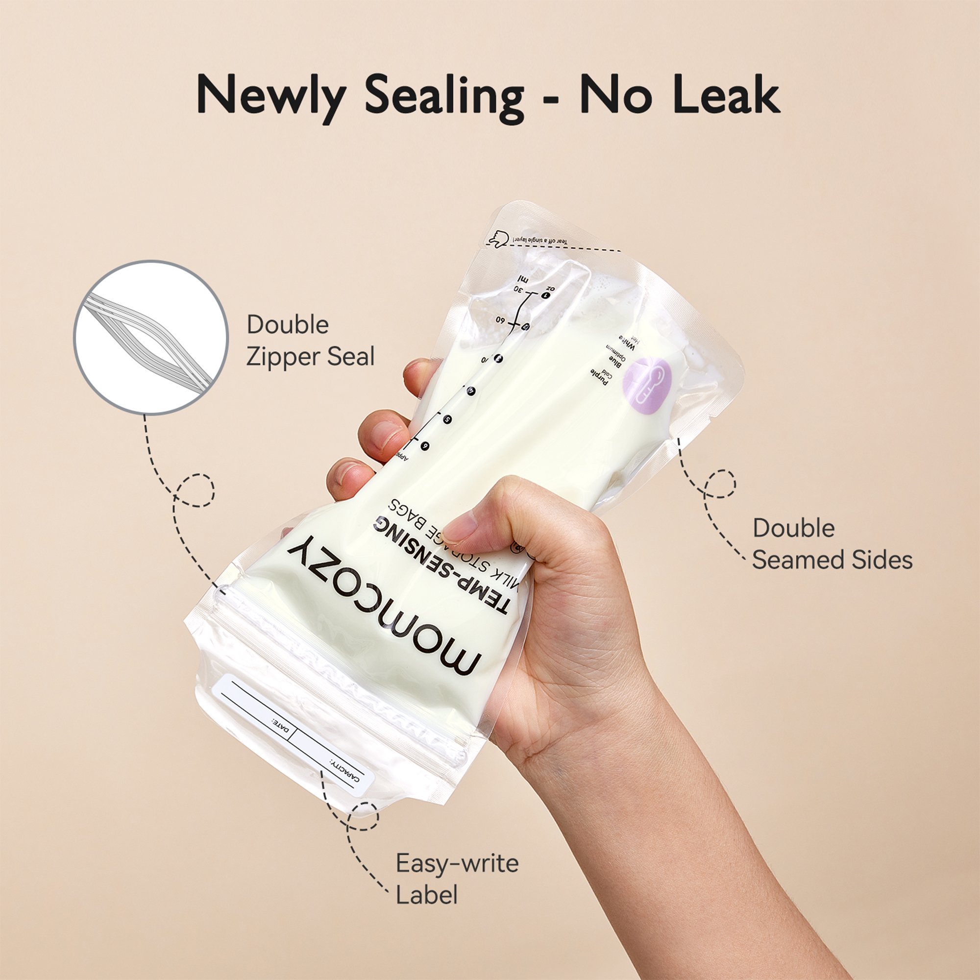 Momcozy Breast Milk Storage Bag, 6-ounce capacity - Image 6