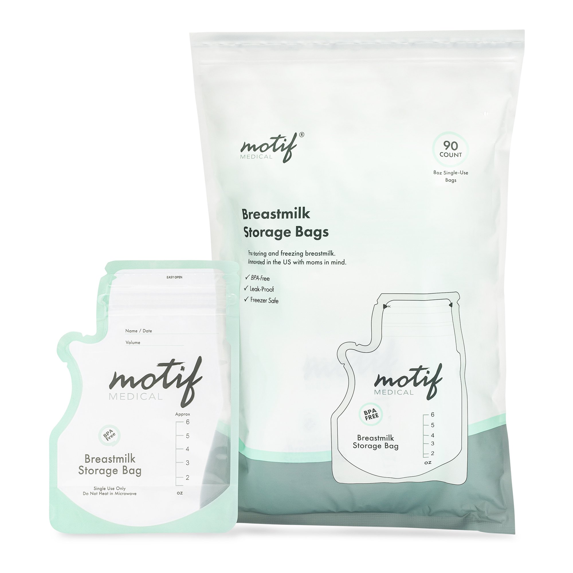 Motif Medical® Breast Milk Storage Bag, 8-ounce capacity