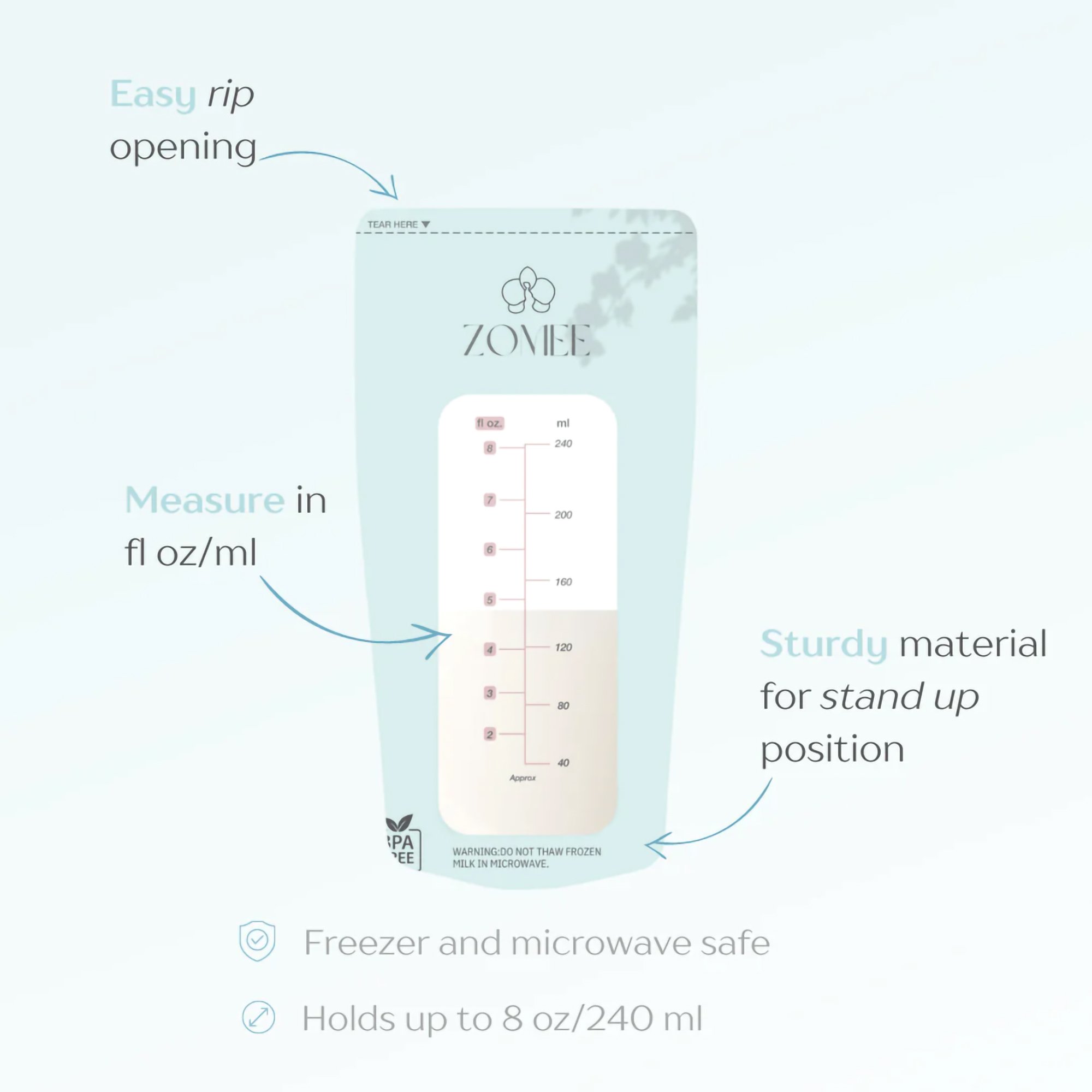 Zomee Breast Milk Storage Bag - Image 5