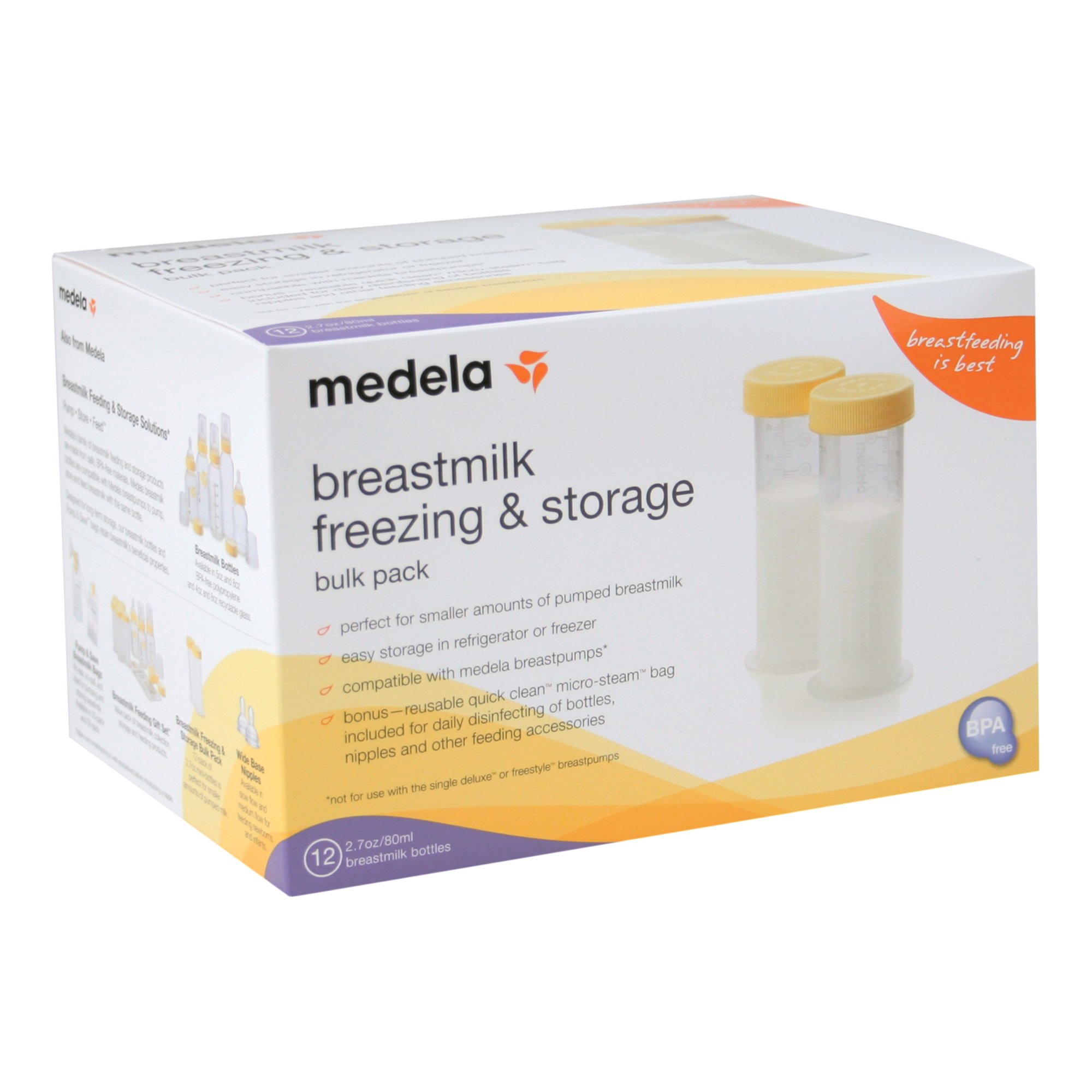 Medela Breast Milk Storage Bottle, 2.7-ounce capacity - Image 2