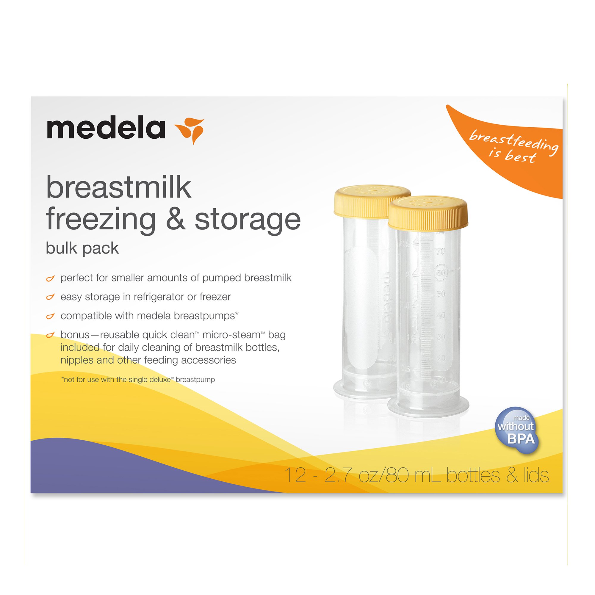 Medela Breast Milk Storage Bottle, 2.7-ounce capacity - Image 3