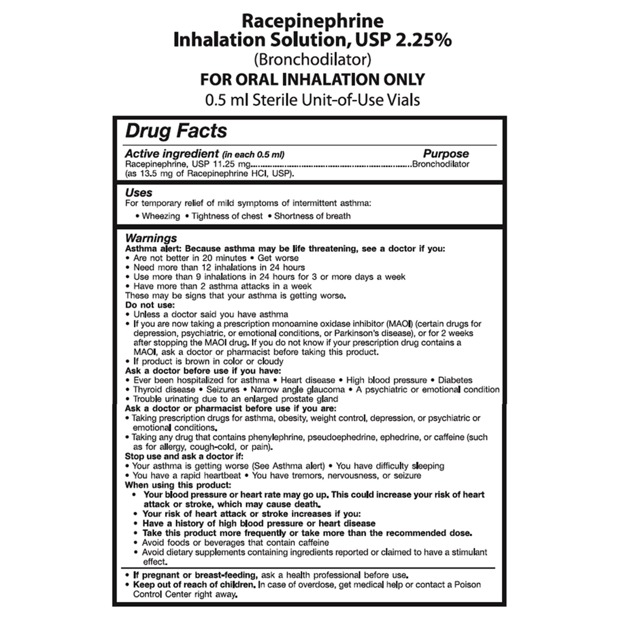 Nephron Inhalation Solution, 0.5 mL Vial - Image 3