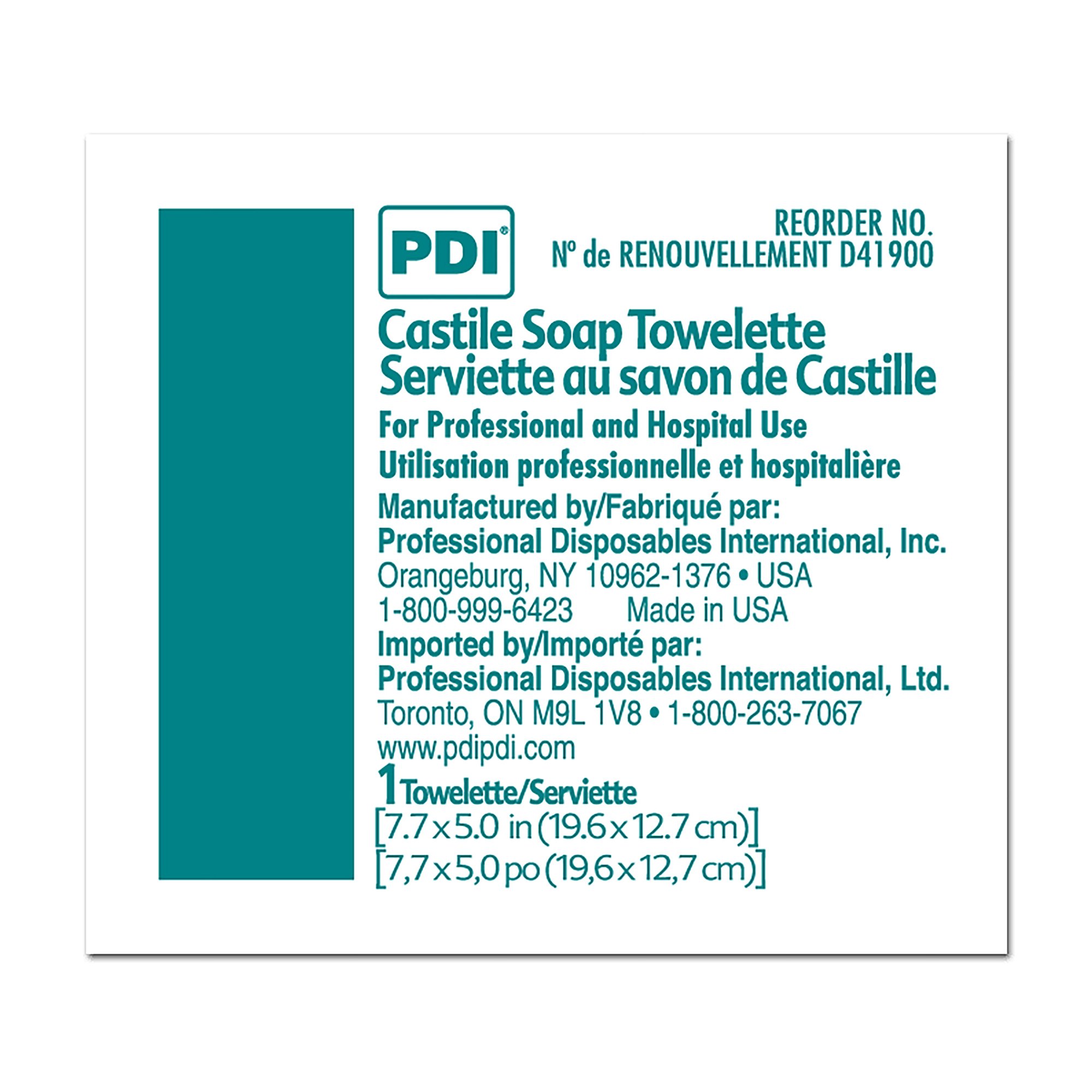 PDI® Scented Castile Soap Towelettes, Individual Packet - Image 3