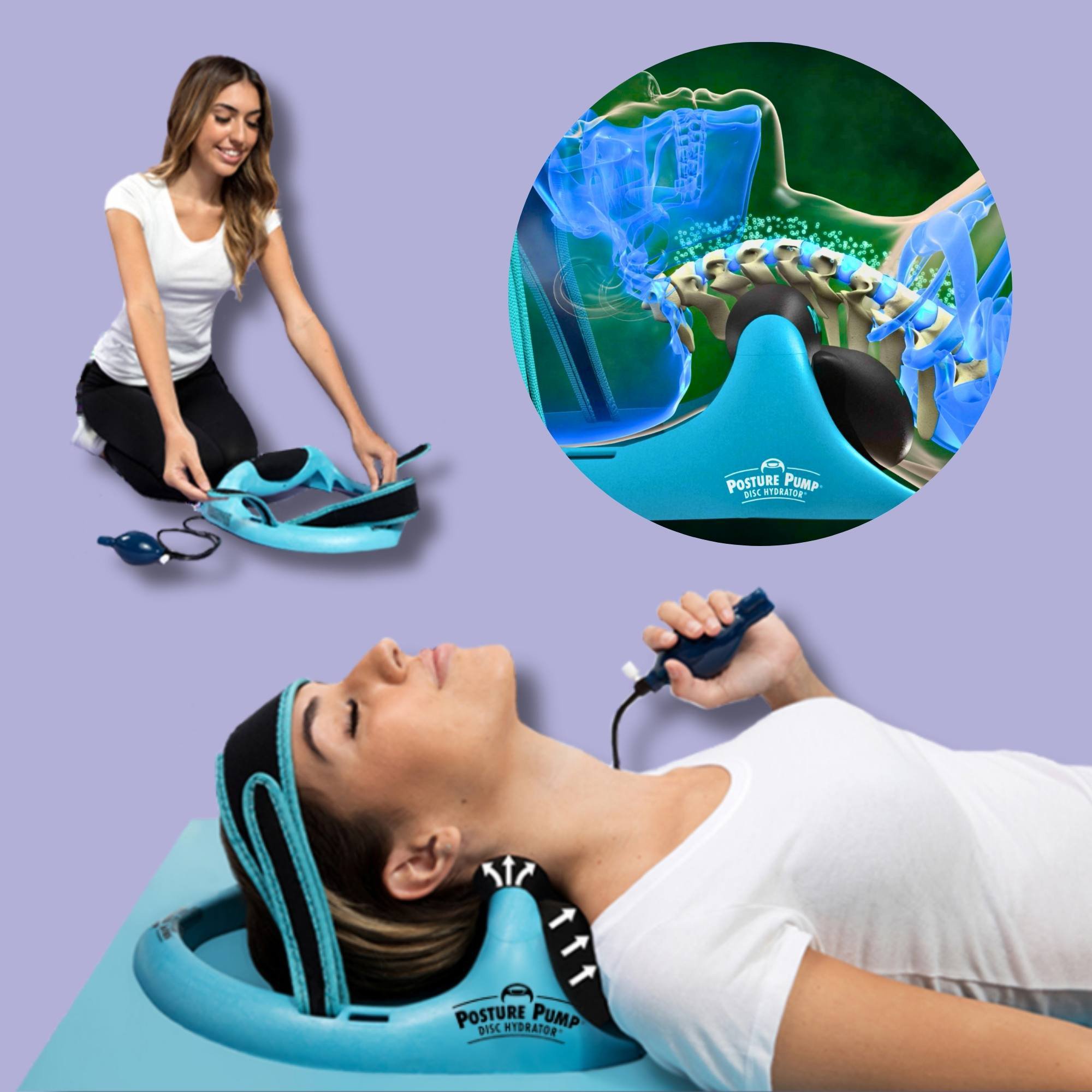 Posture Pump® Cervical Dual Disc Hydrator® Cervical & Thoracic Traction - Image 3