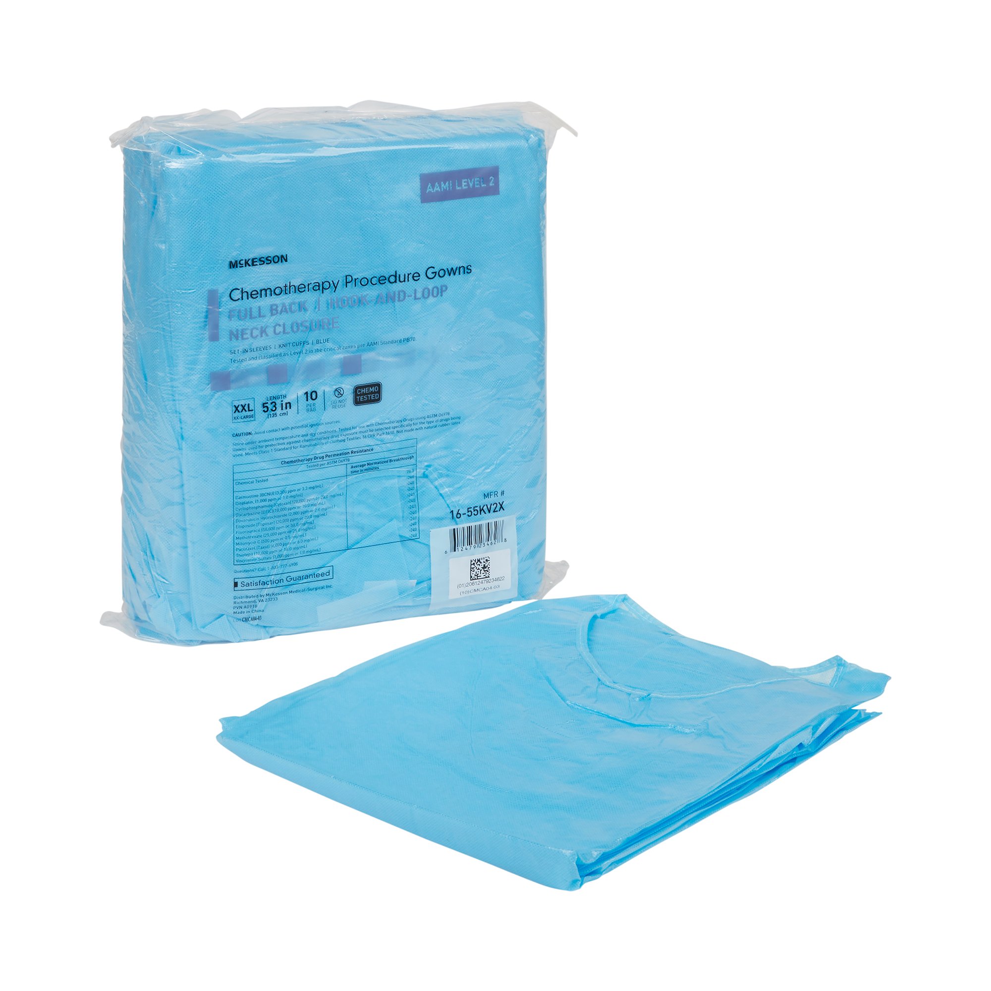 McKesson Chemotherapy Procedure Isolation Gown, 2X Large - Image 3