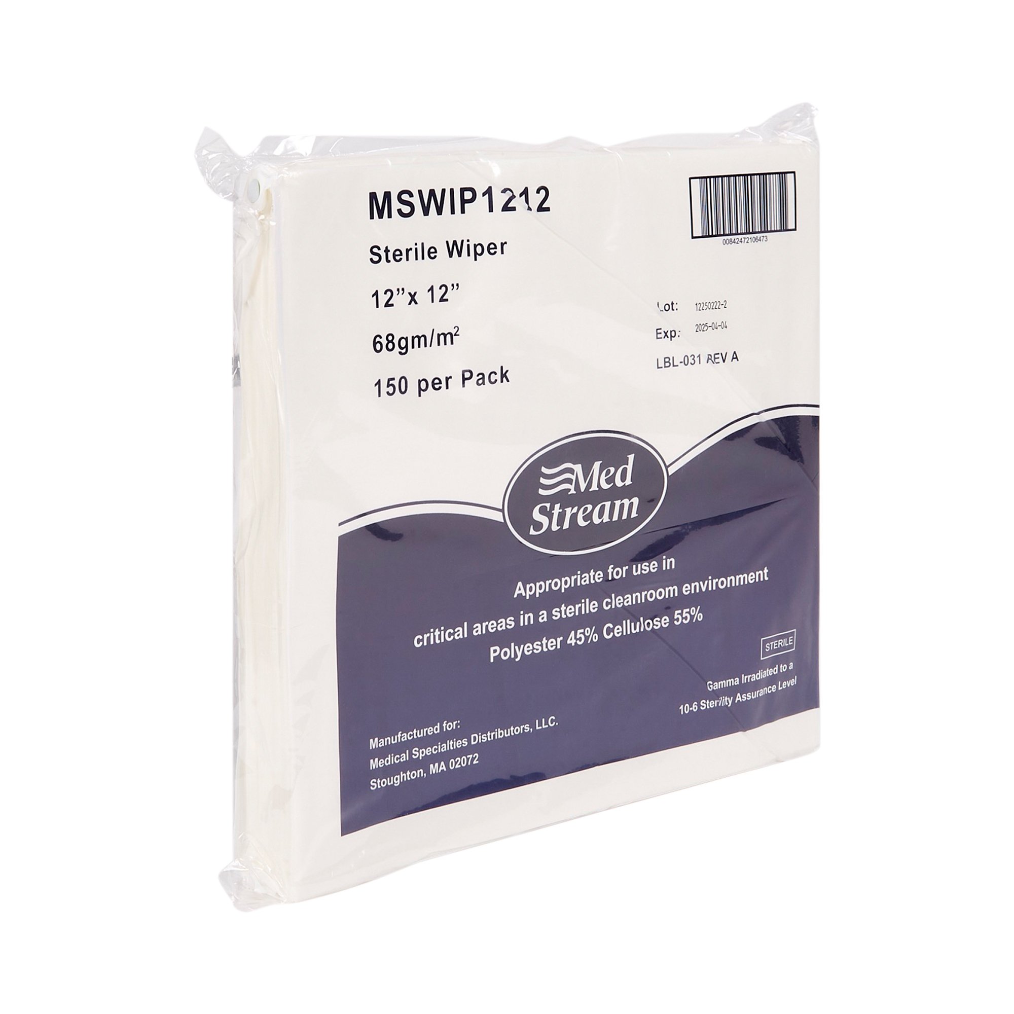 McKesson Dry Surface Wipe, 9 x 9 Inch