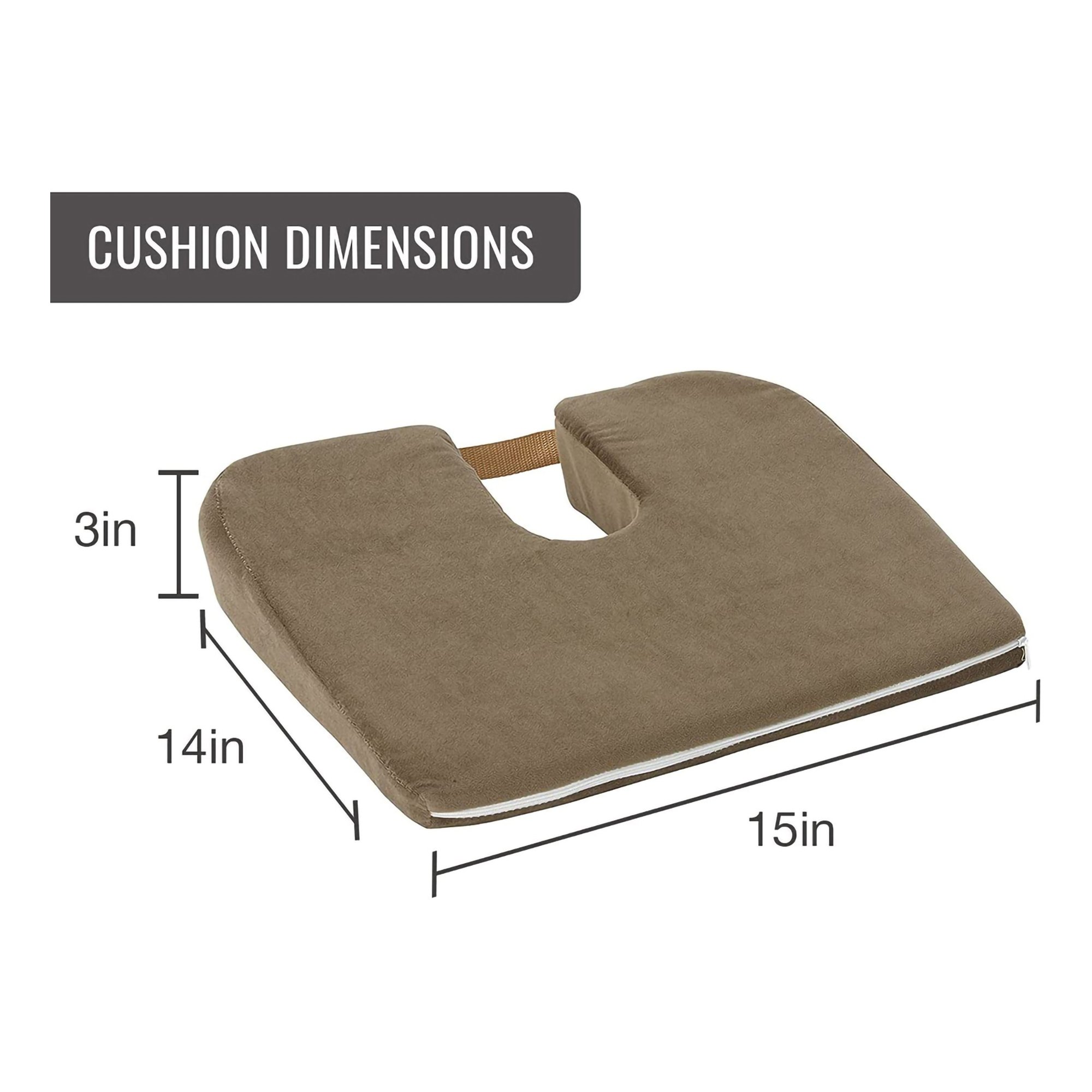 DMI® Foam Coccyx Support Seat Cushion - Image 5
