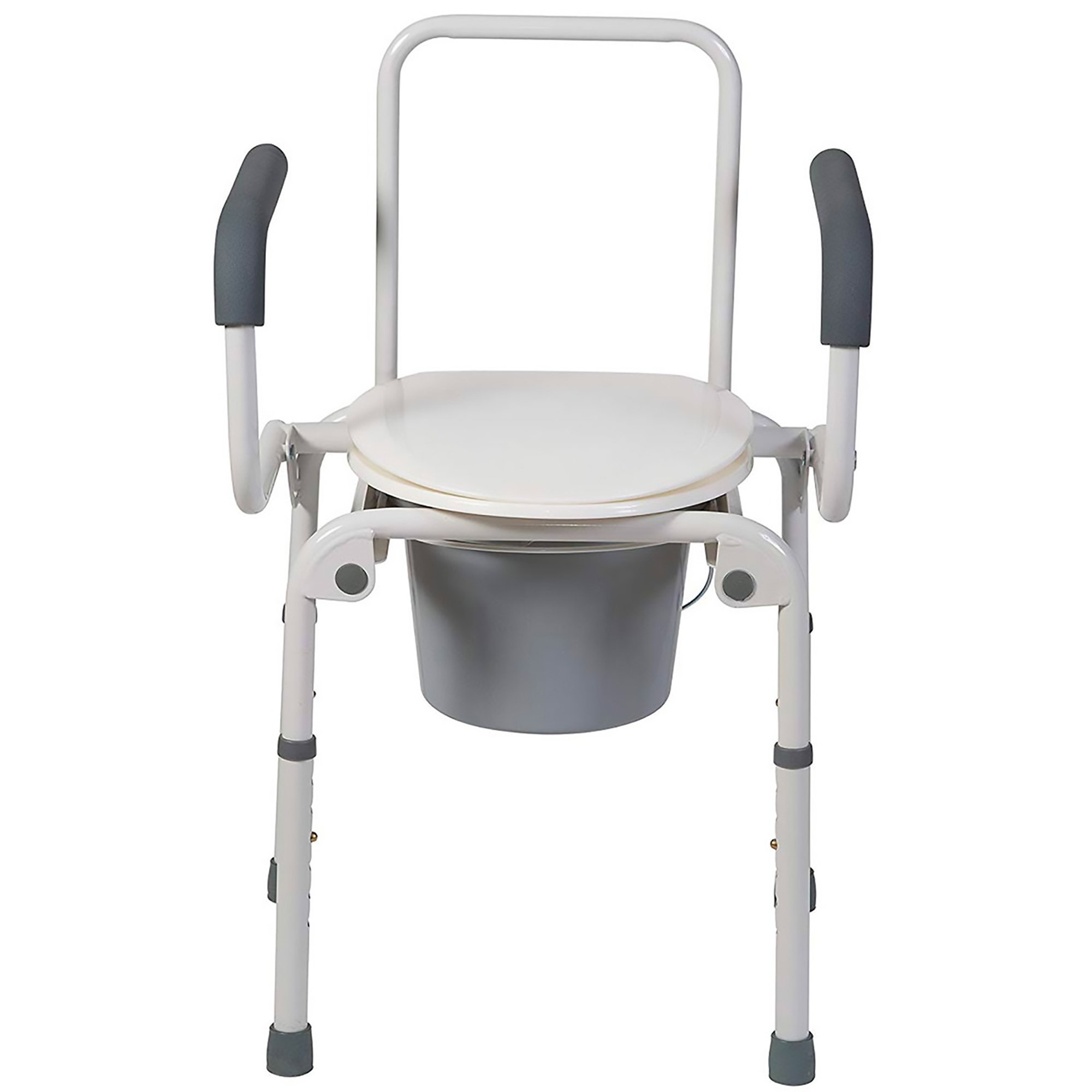 Mabis® Drop-Arm Steel Commode - Image 2