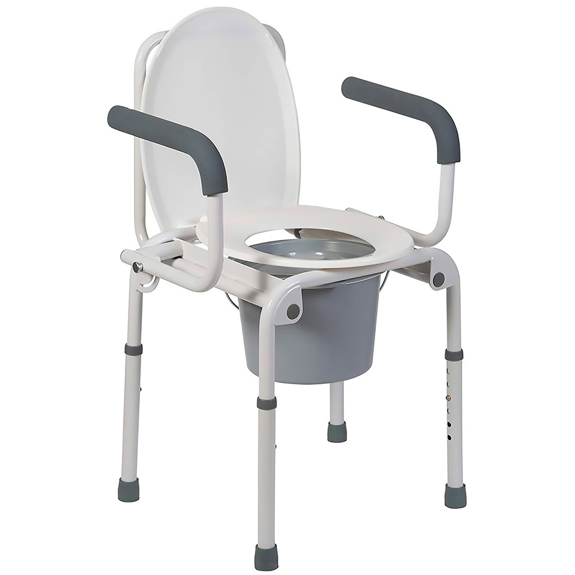 Mabis® Drop-Arm Steel Commode - Image 3