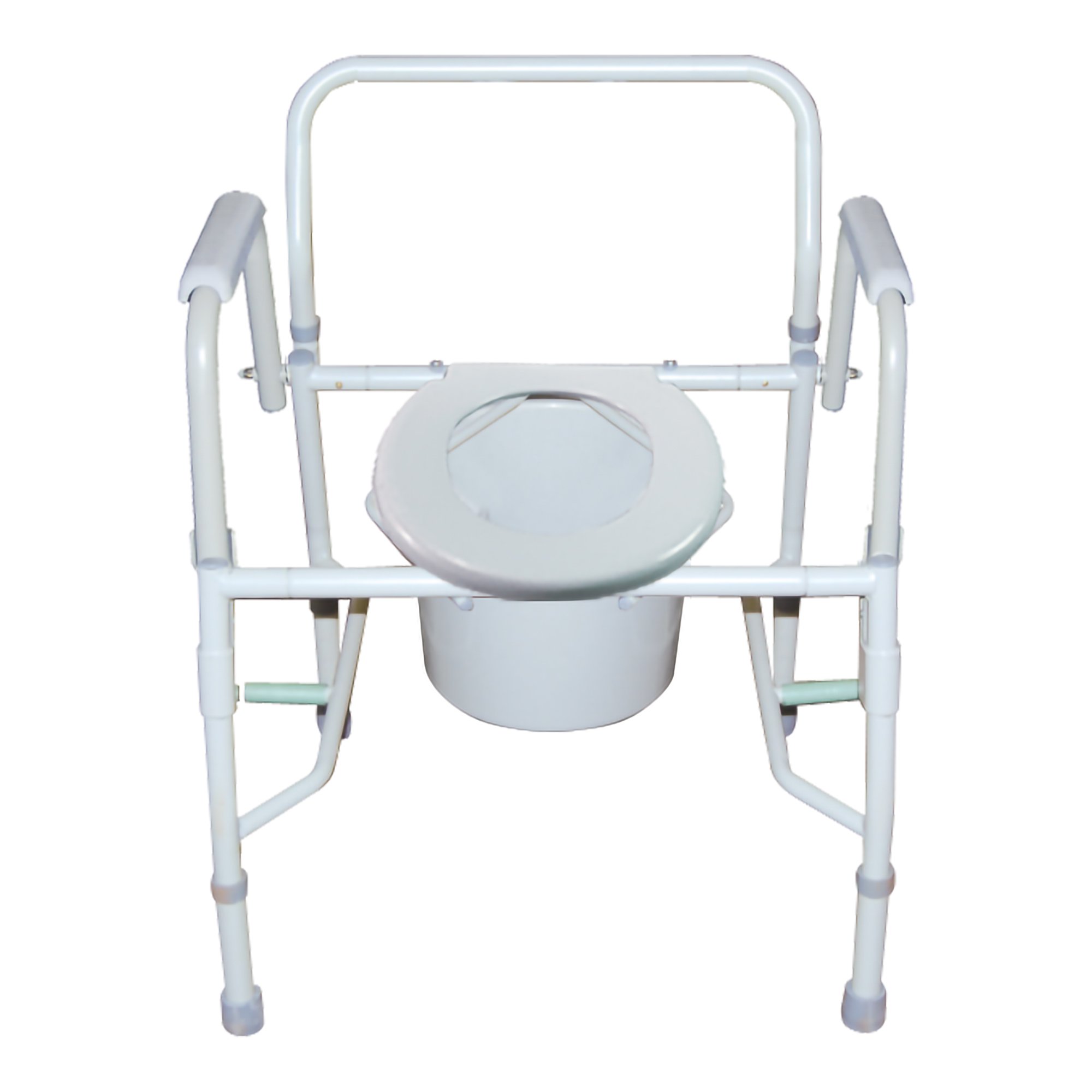 McKesson Non-Folding Steel Frame Commode Chair, 13.75 in. Seat Width - Image 2