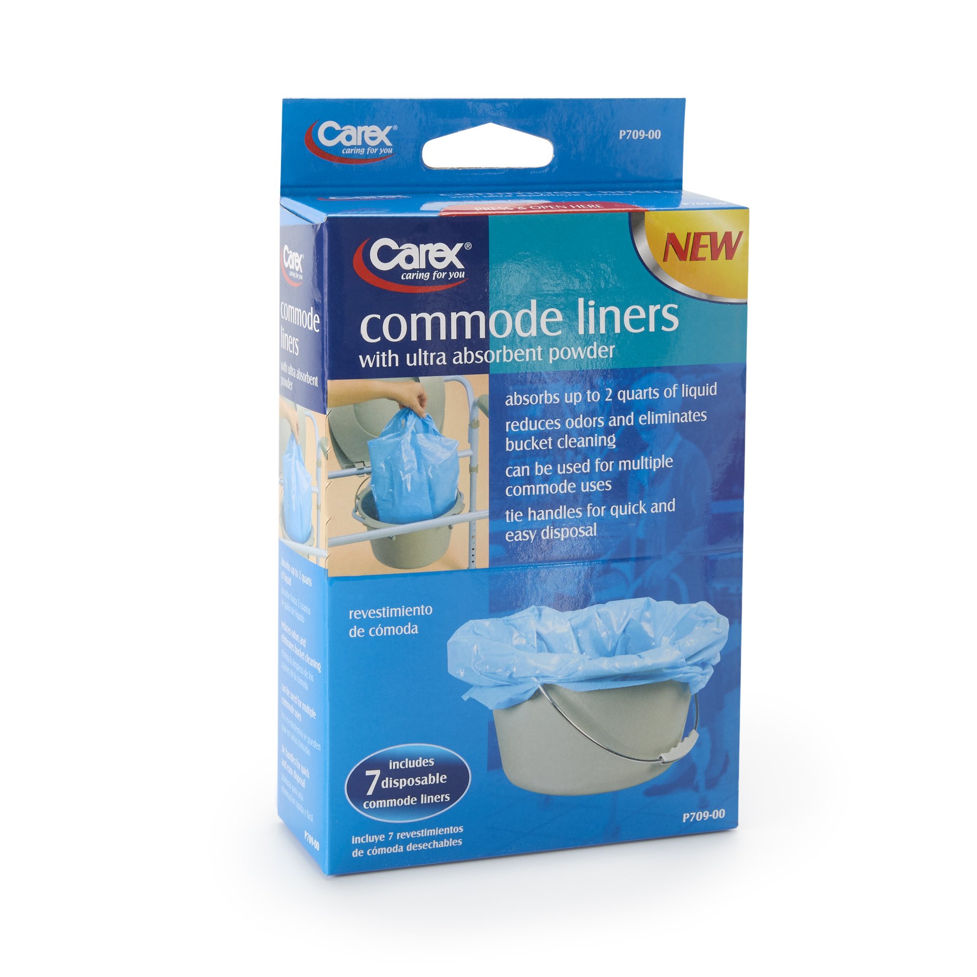 Carex® Commode Liner, 14 x 14 Inch - Image 2