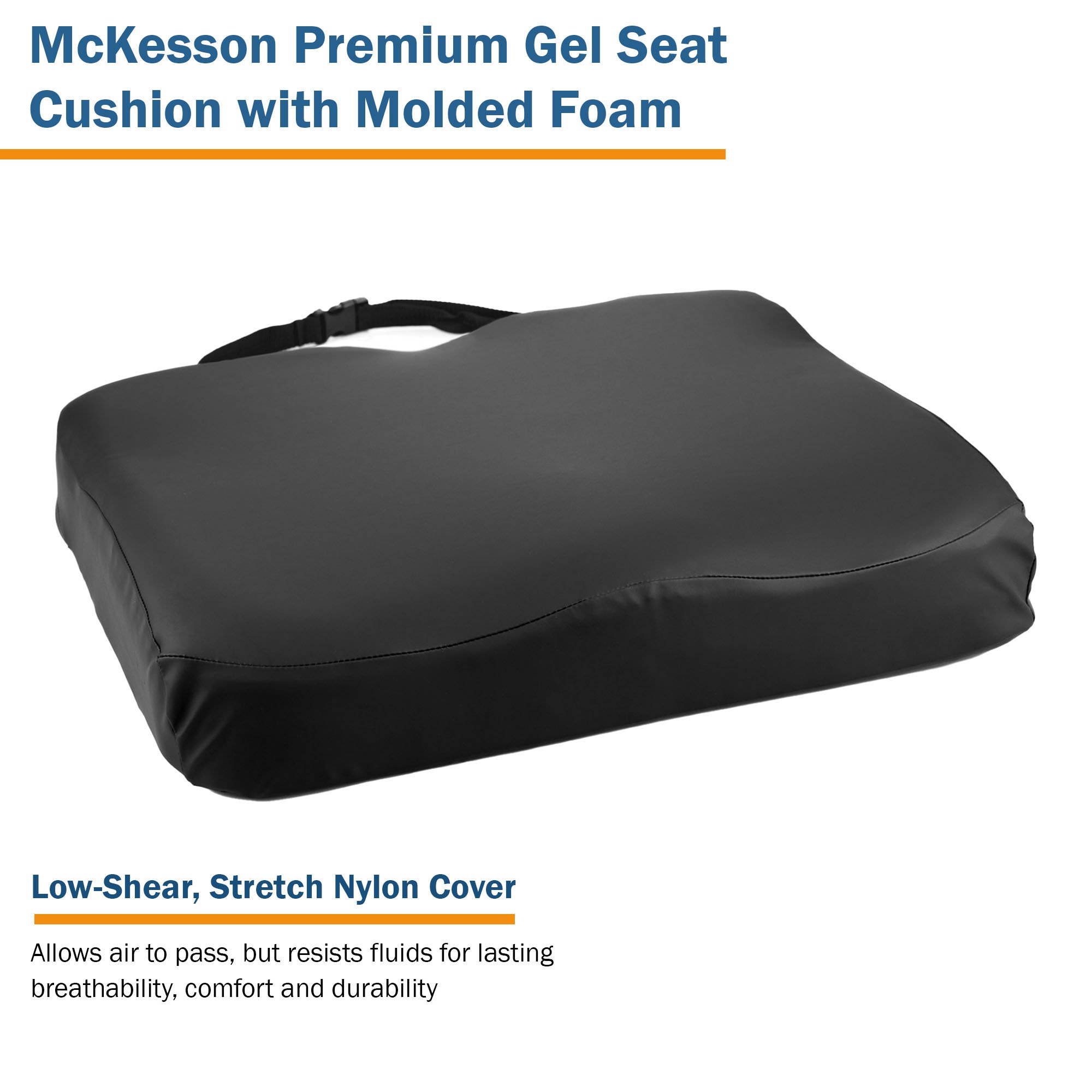 McKesson Premium Molded Foam Seat Cushion, 20 x 16 x 3 Inch - Image 4