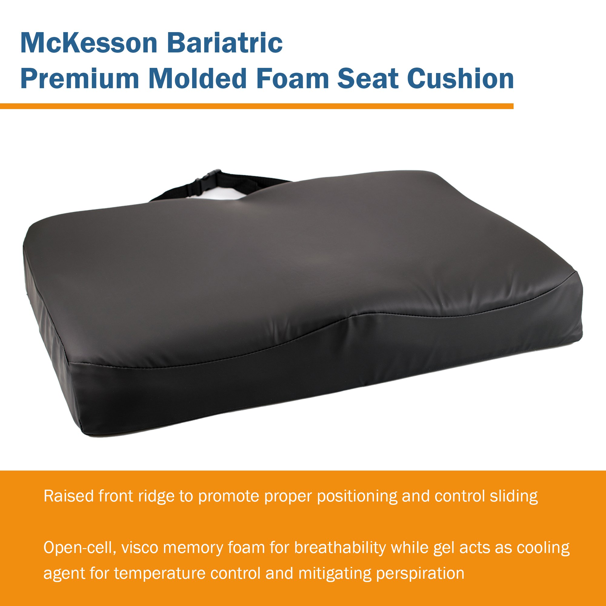 McKesson Premium Molded Foam Seat Cushion, 22 x 18 x 3 Inch - Image 7