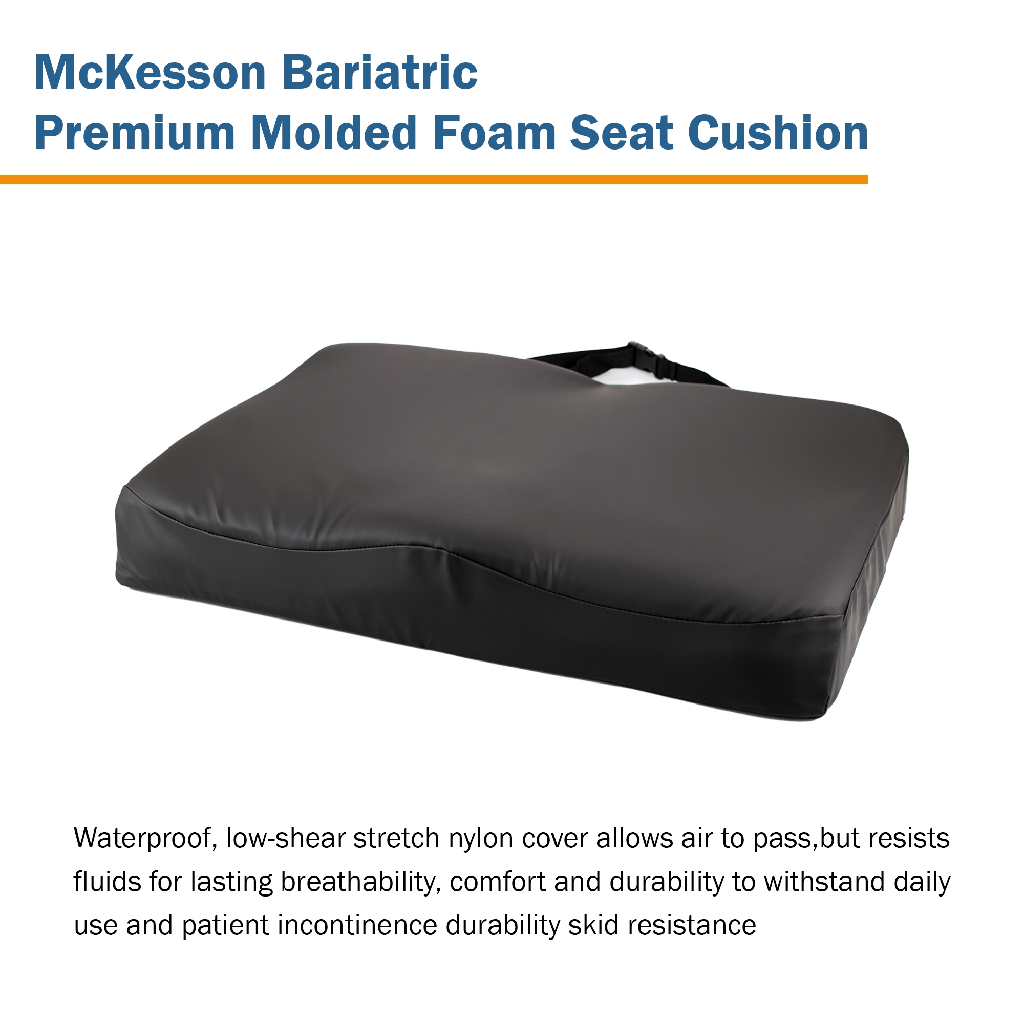 McKesson Premium Molded Foam Seat Cushion, 22 x 18 x 3 Inch - Image 6