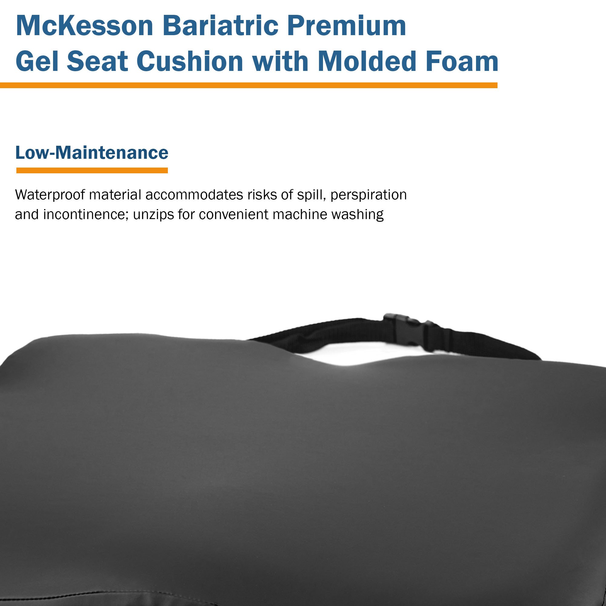 McKesson Premium Molded Foam Seat Cushion, 22 x 18 x 3 Inch - Image 5
