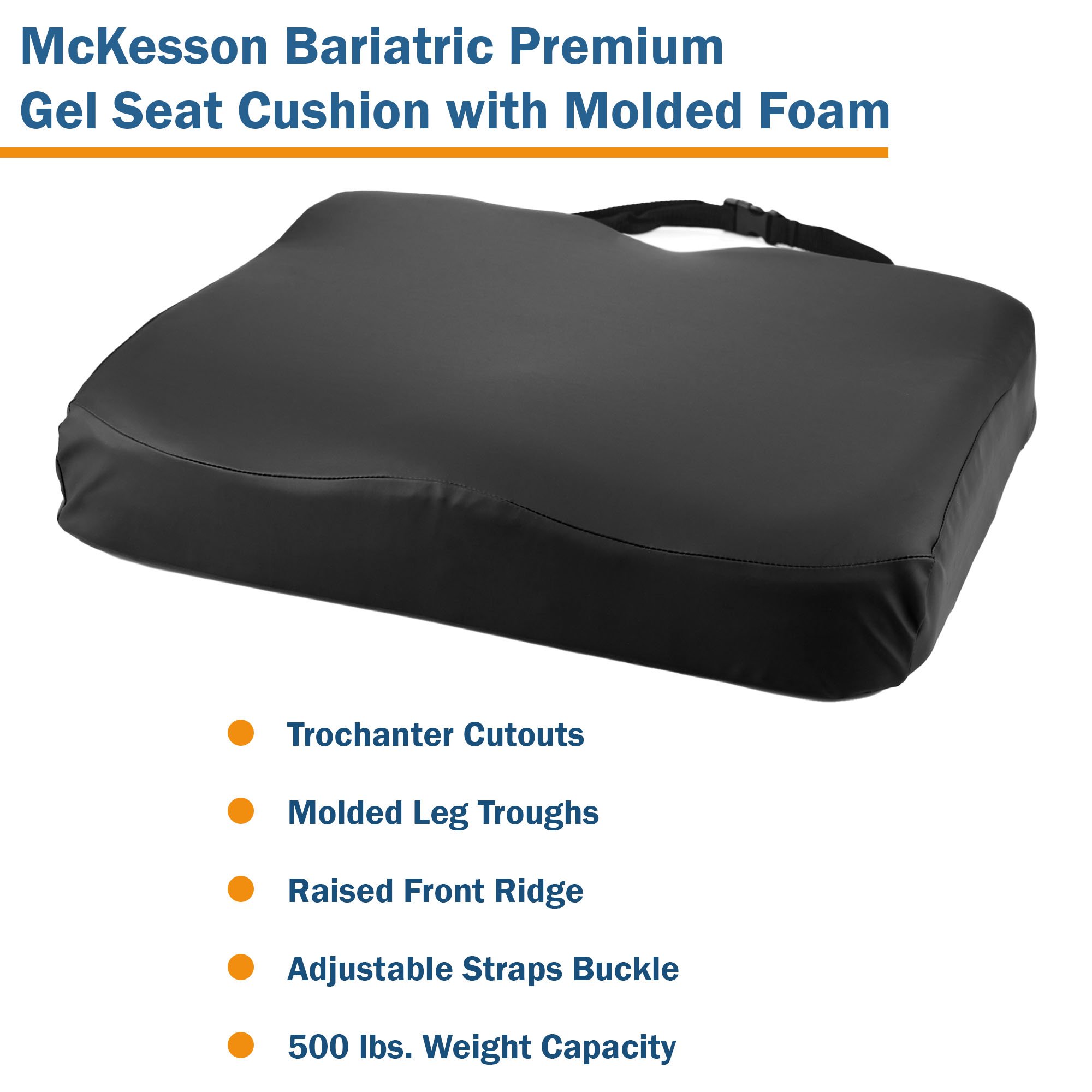 McKesson Premium Molded Foam Seat Cushion, 22 x 18 x 3 Inch - Image 6