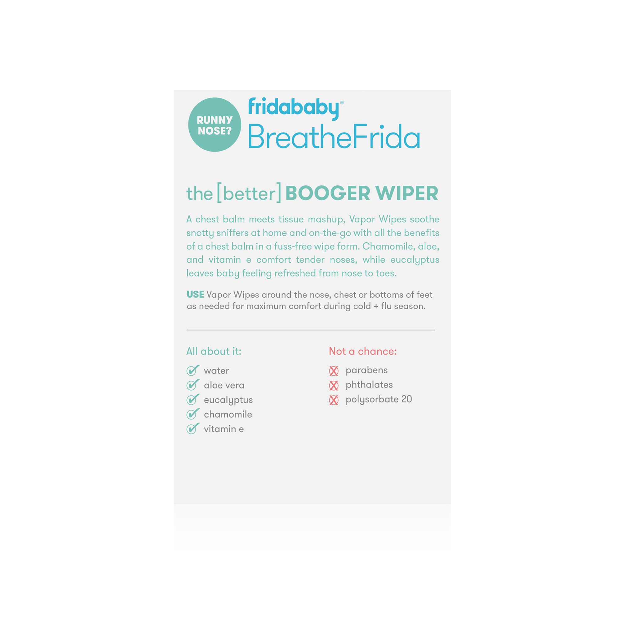 BreatheFrida™ the BoogerWiper Nose + Chest Wipes - Image 3