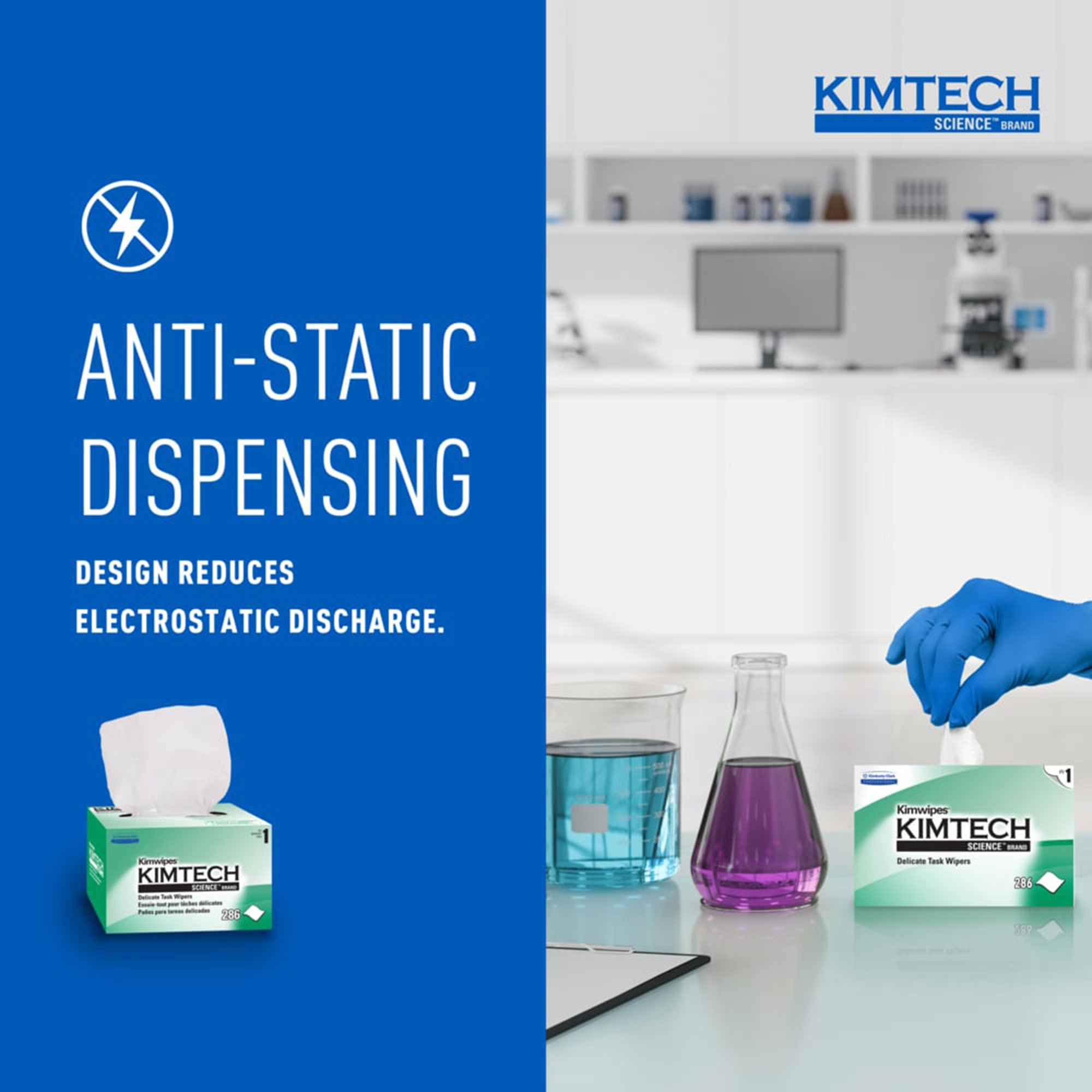 Kimtech Science™ Kimwipes™ Delicate Task Wipes, 1 Ply, 8.2 x 4.39 in - Image 6