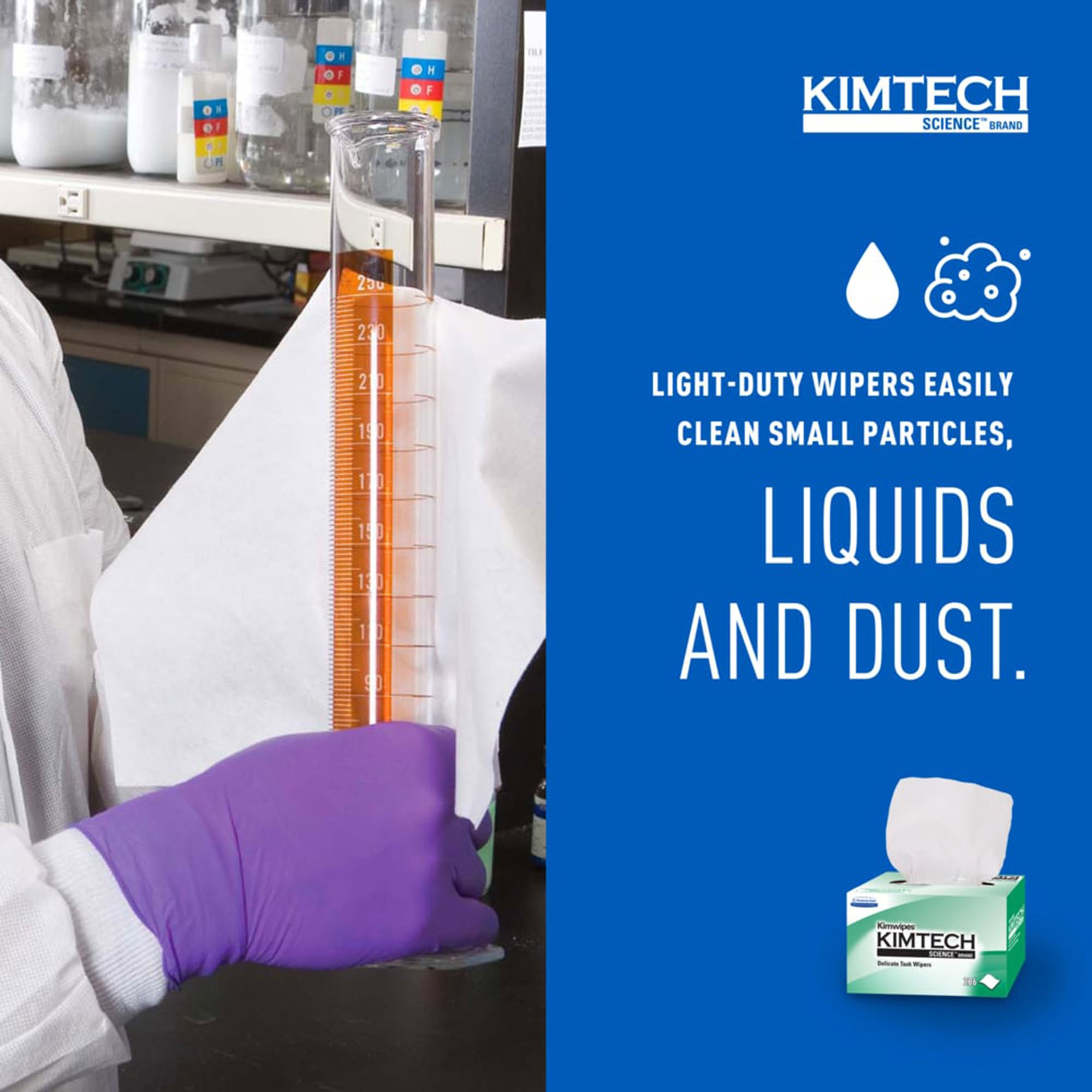 Kimtech Science™ Kimwipes™ Delicate Task Wipes, 1 Ply, 8.2 x 4.39 in - Image 7