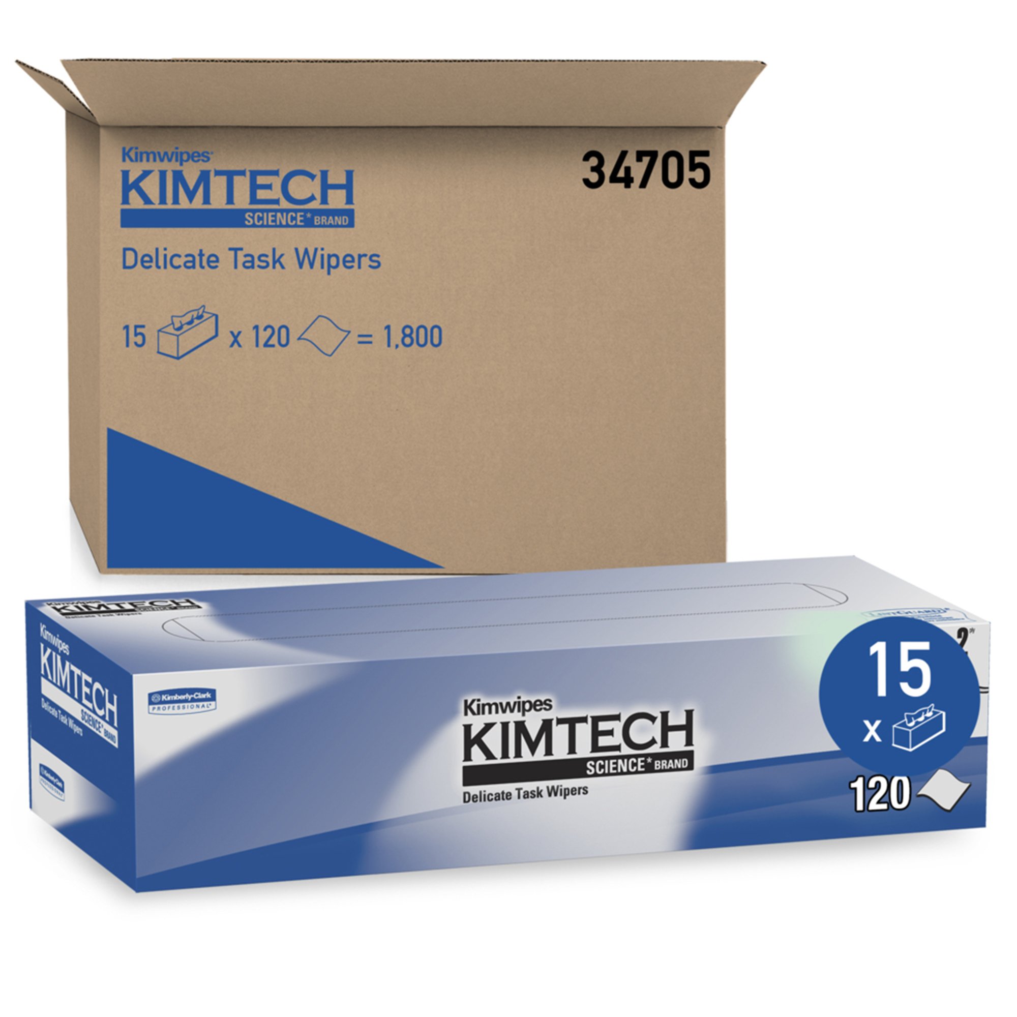Kimtech Science™ Kimwipes™ Delicate Task Wipes, Two Ply, 11.22 x 12.39 Inch - Image 5