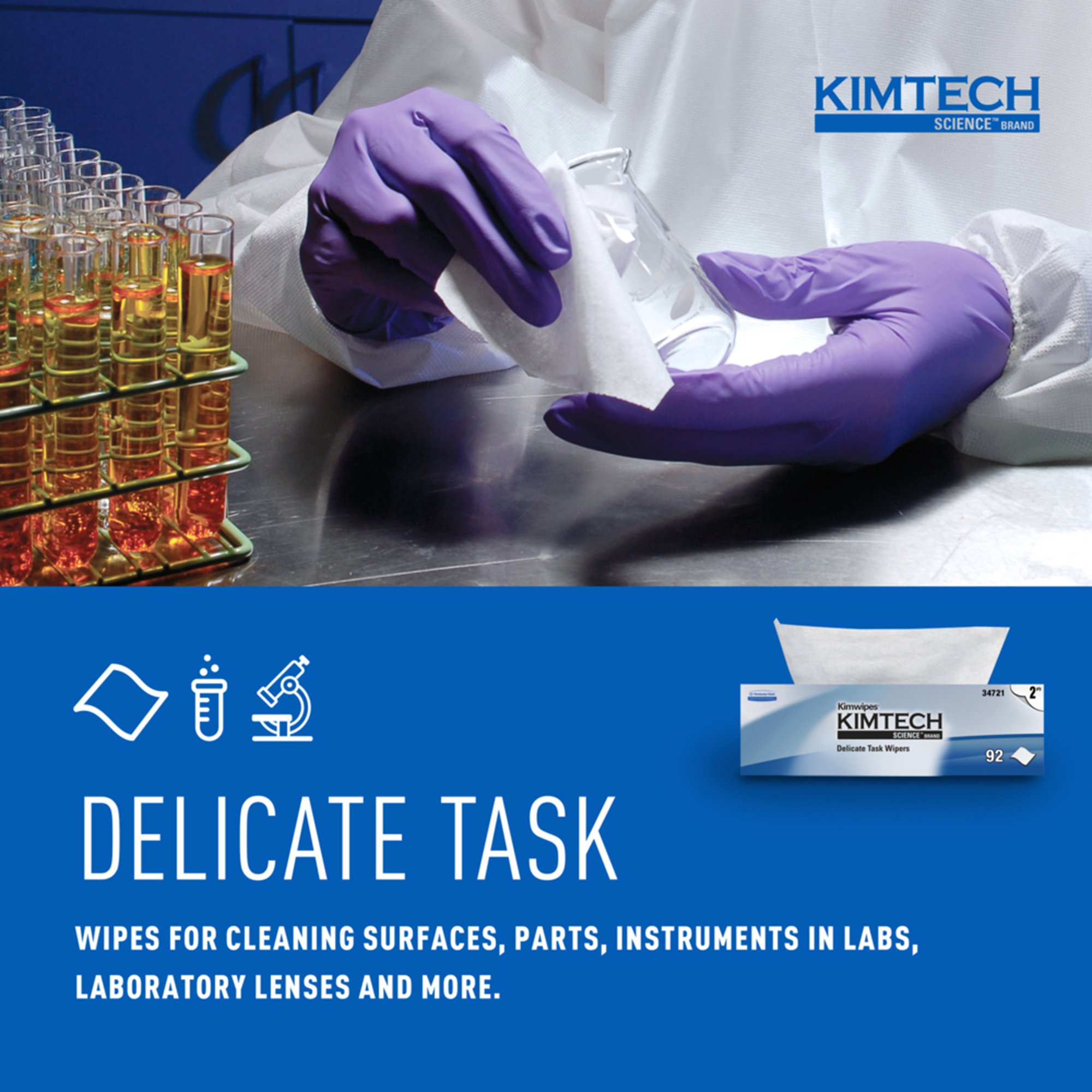 Kimtech Science™ Kimwipes™ Delicate Task Wipes, Two-Ply - Image 4