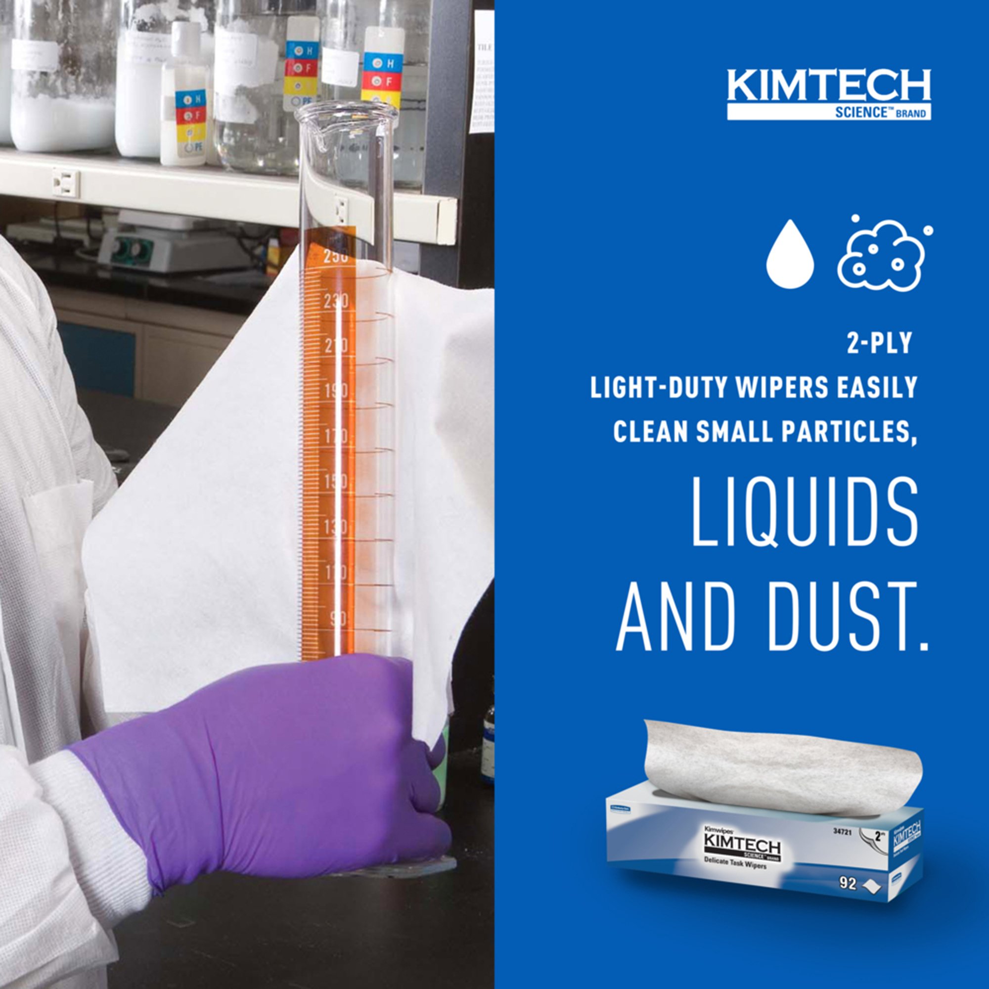 Kimtech Science™ Kimwipes™ Delicate Task Wipes, Two-Ply - Image 5