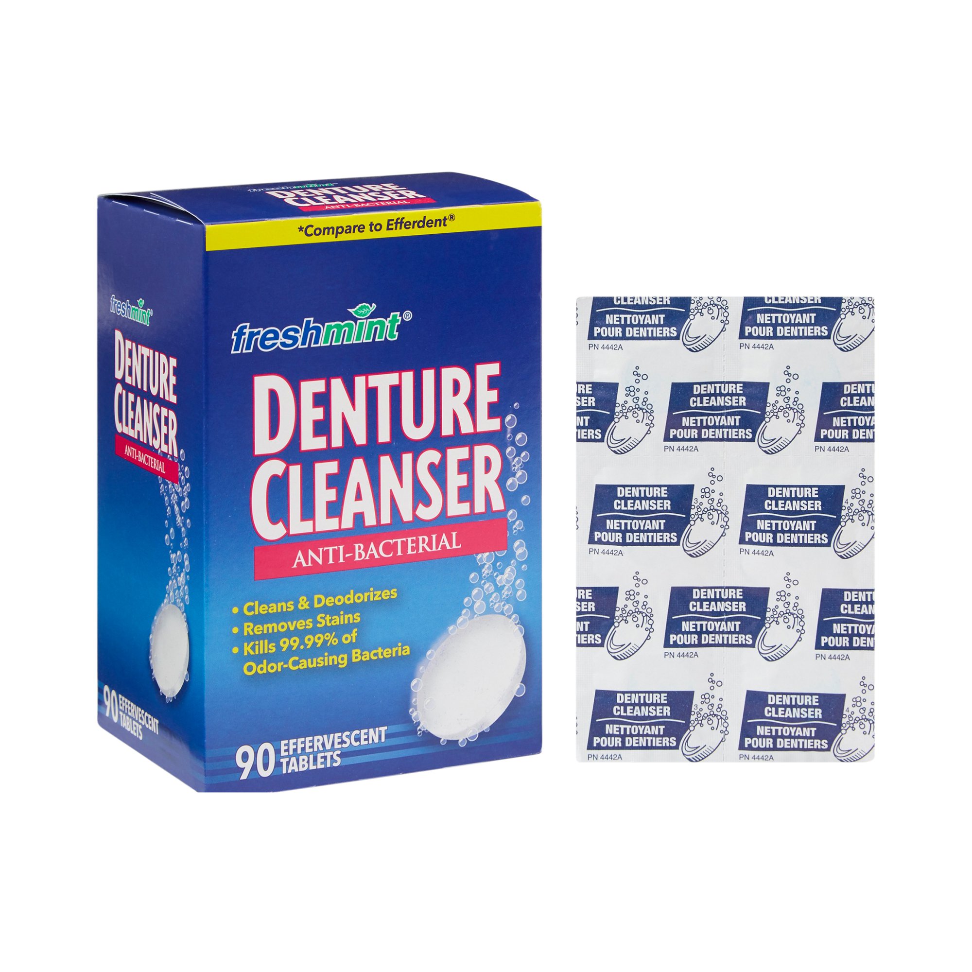 freshmint® Denture Cleanser Anti-Bacterial Tablets - Image 2