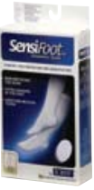 Jobst® SensiFoot Diabetic Sock, Compression Crew Sock, Closed Toe, Large, Black
