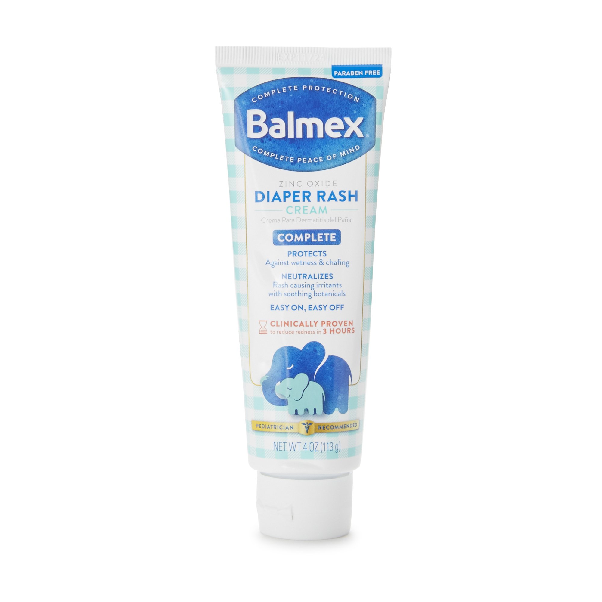 Balmex® Zinc Oxide Complete Diaper Rash Cream, 4-ounce tube - Image 2