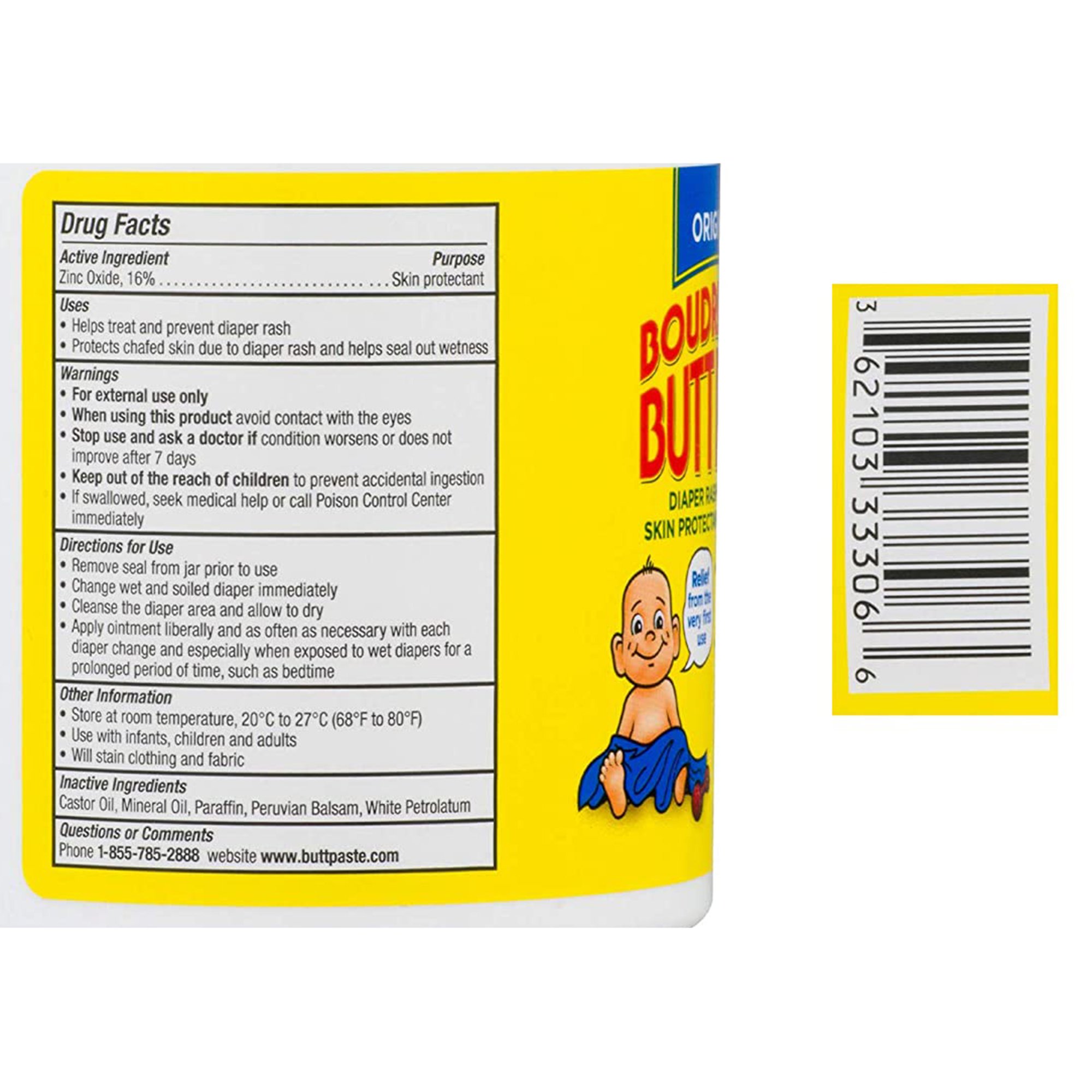 Boudreaux's Butt Paste® Diaper Rash Treatment 16 oz. Jar - Image 2