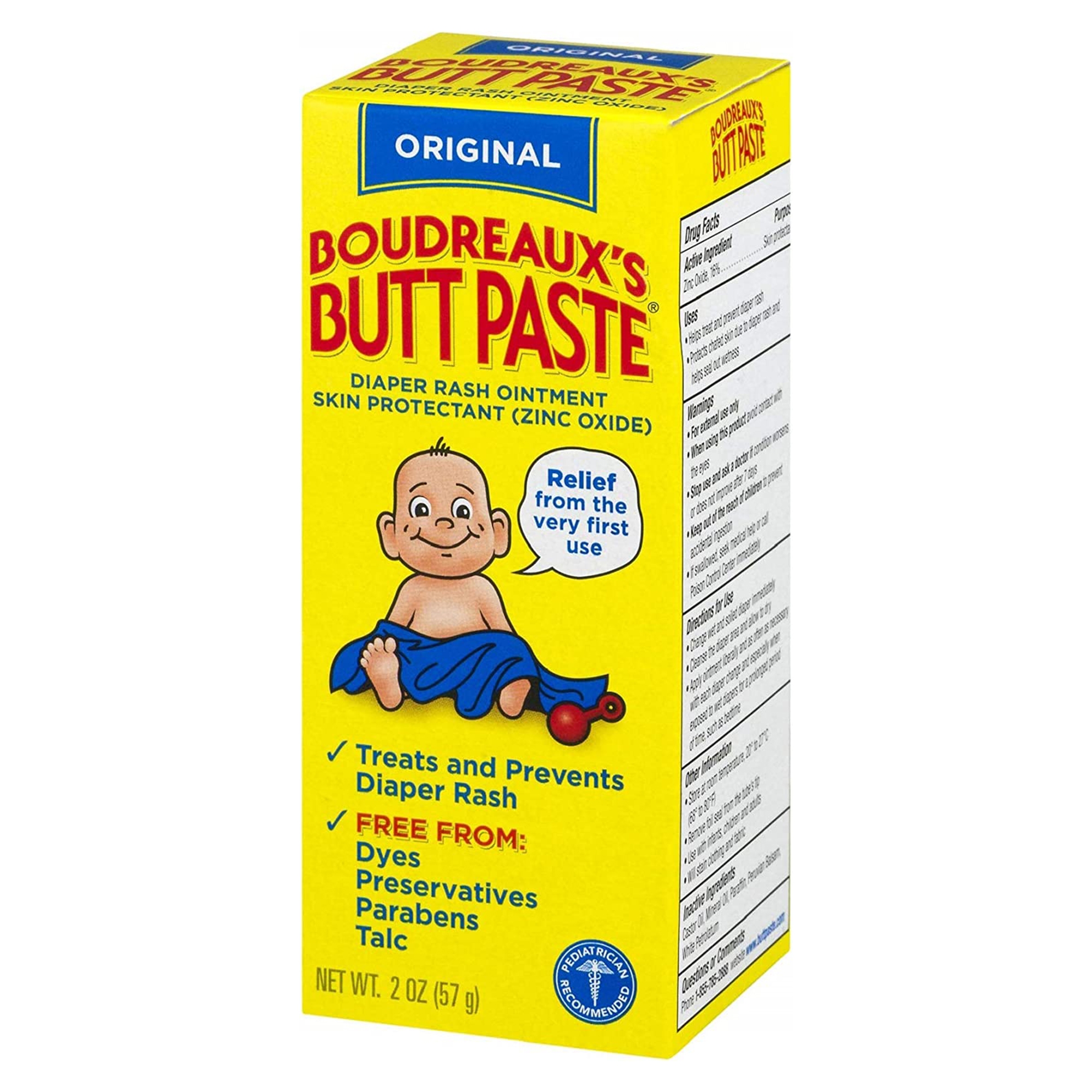 Boudreaux's Original Butt Paste Diaper Rash Treatment, Scented, 2-ounce tube - Image 3