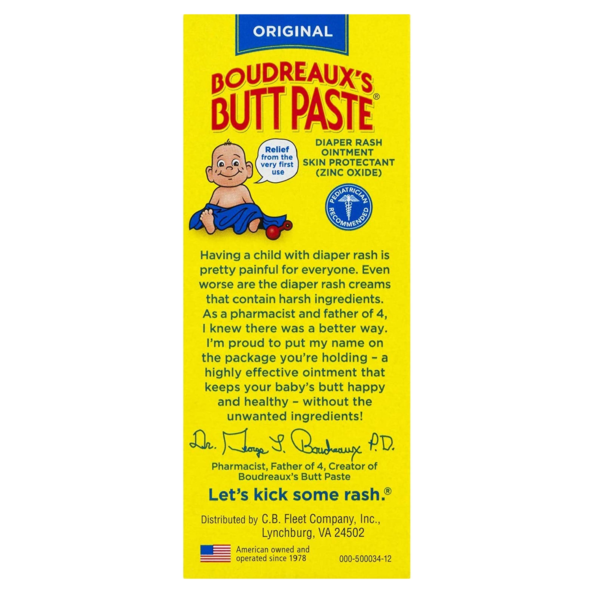 Boudreaux's Original Butt Paste Diaper Rash Treatment, Scented, 2-ounce tube - Image 5