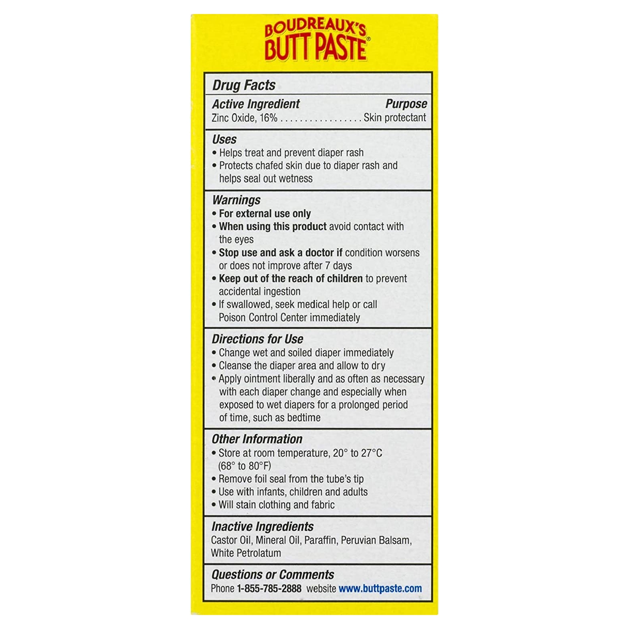 Boudreaux's Original Butt Paste Diaper Rash Treatment, Scented, 2-ounce tube - Image 7