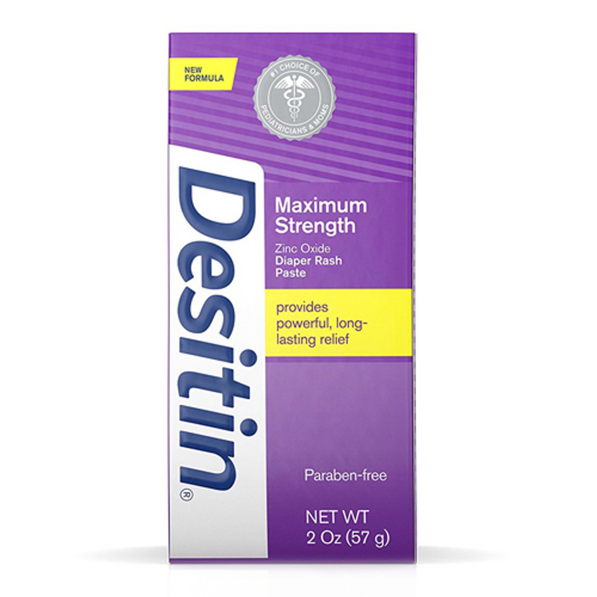 Desitin® 40% Zinc Oxide Diaper Rash Ointment Maximum Strength Paste, 2 oz. Tube - Image 2