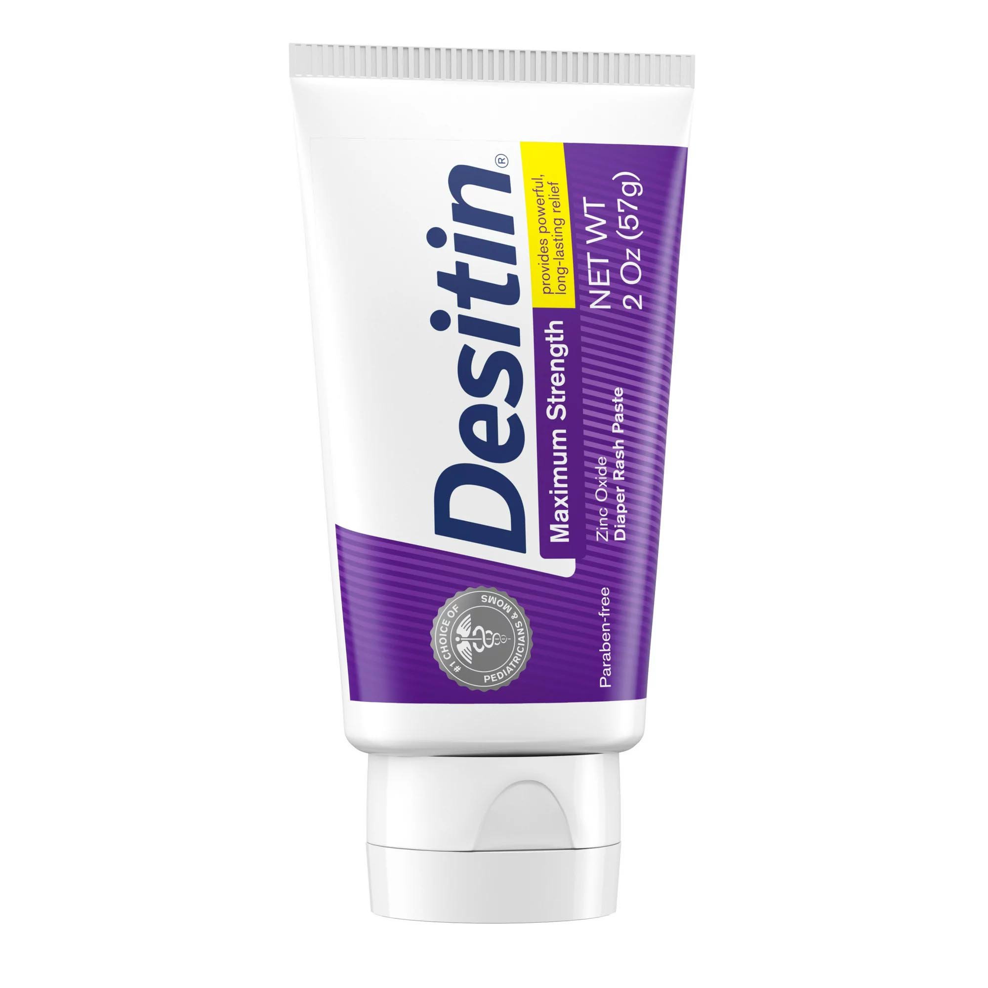 Desitin® 40% Zinc Oxide Diaper Rash Ointment Maximum Strength Paste, 2 oz. Tube - Image 3