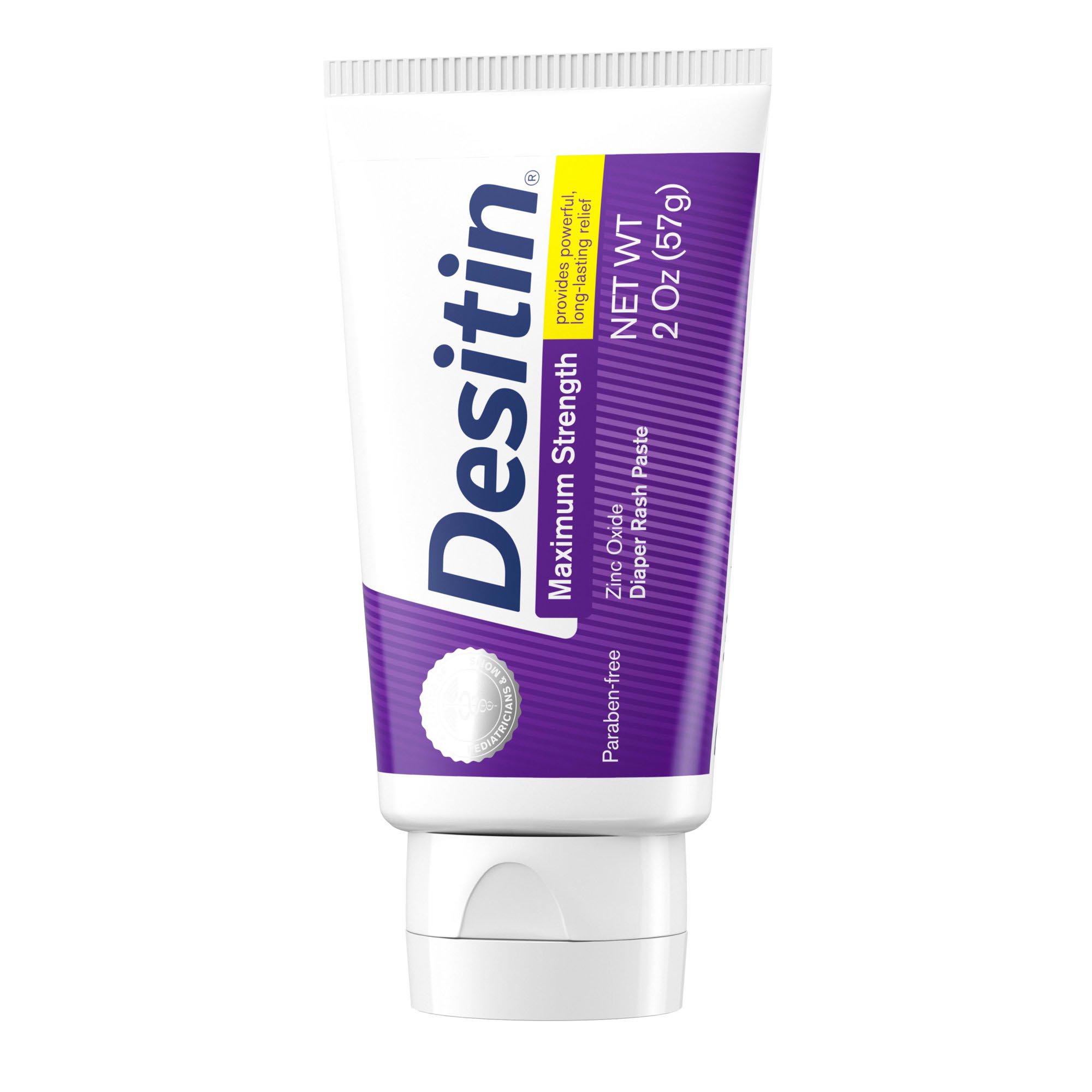 Desitin® 40% Zinc Oxide Diaper Rash Ointment Maximum Strength Paste, 2 oz. Tube - Image 5