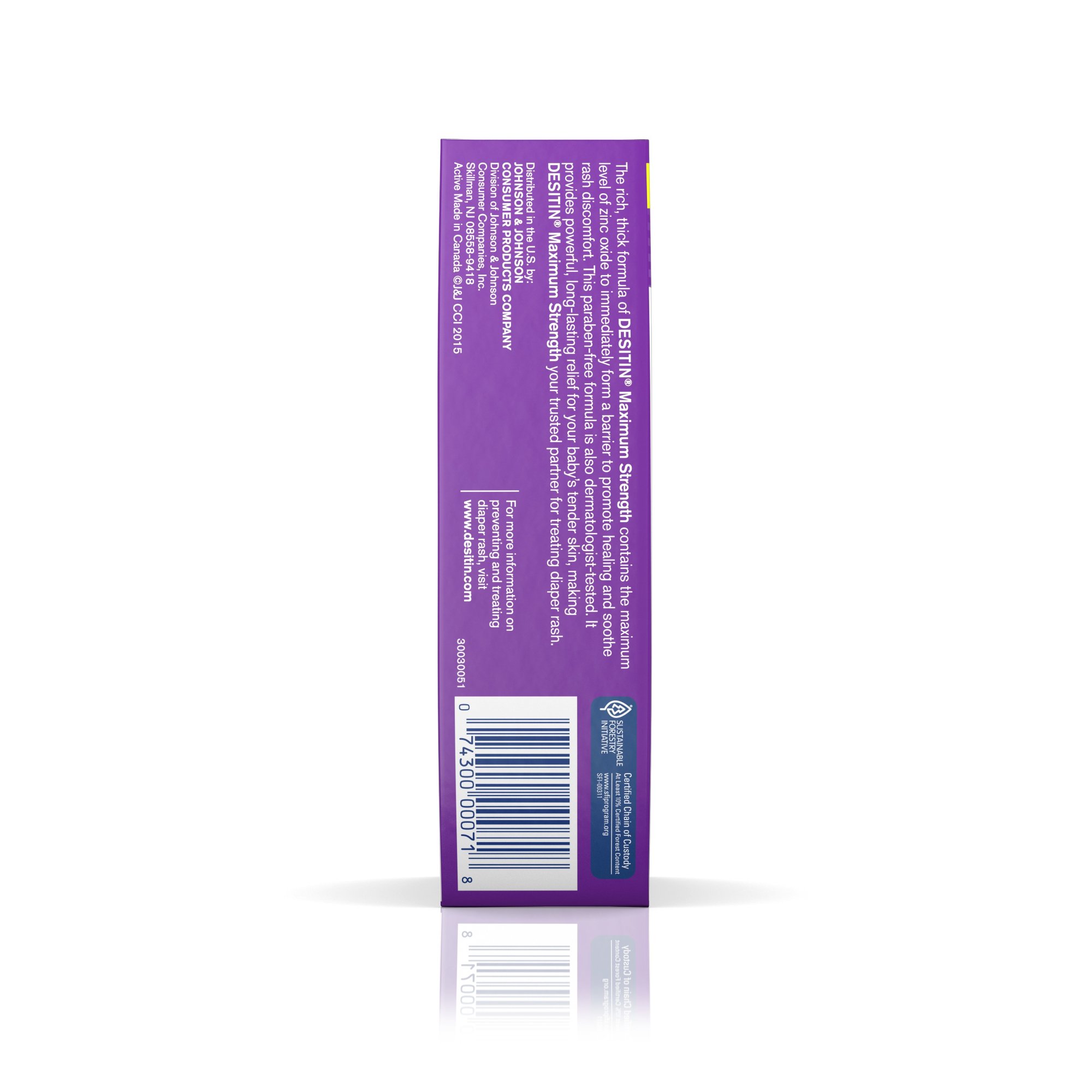 Desitin® Maximum Strength Diaper Rash Treatment Cream, 4 oz. Tube - Image 2