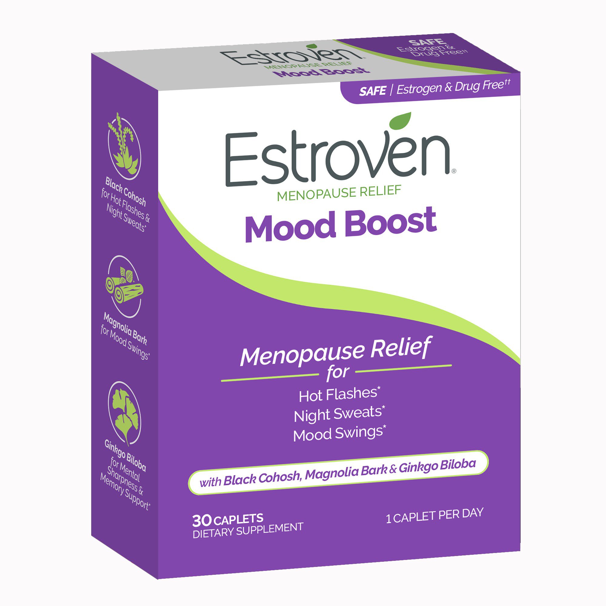 Estroven® Once Daily Menopause Relief Mood Boost Caplets - Image 2