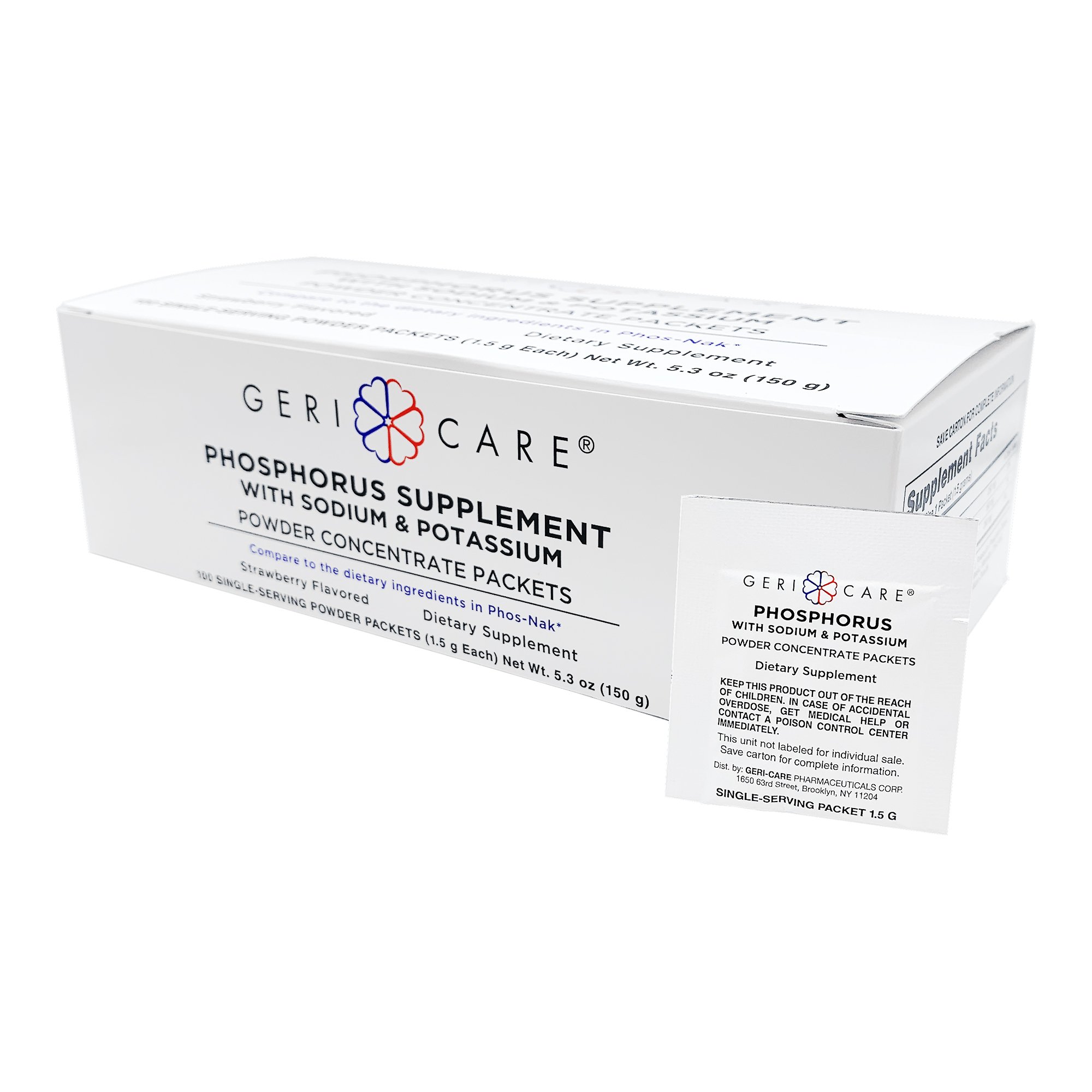 Geri-Care Phosphorus Supplement Powder with Electrolytes, Strawberry Flavor - Image 2