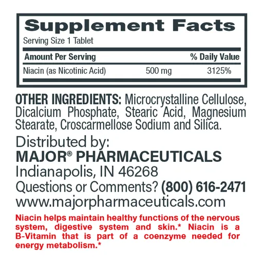 Major® Vitamin B-3 Dietary Supplement