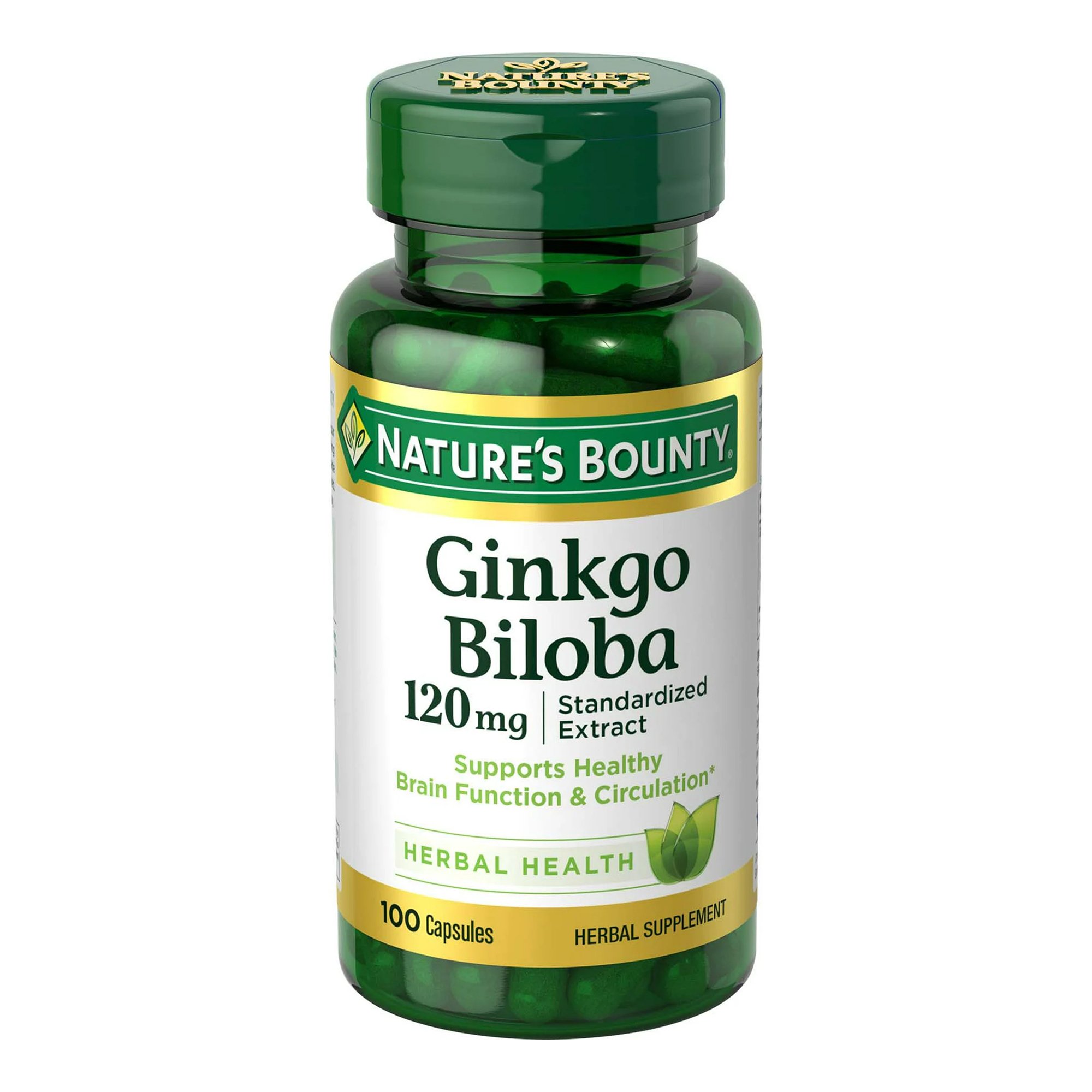 Nature's Bounty® Ginkgo Biloba 120 mg Capsules - Image 2
