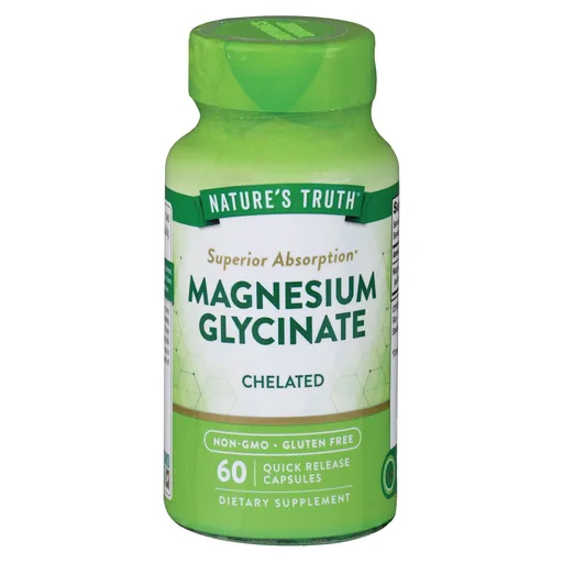 Nature's Truth Magnesium Glycinate Chelated Quick Release Capsules