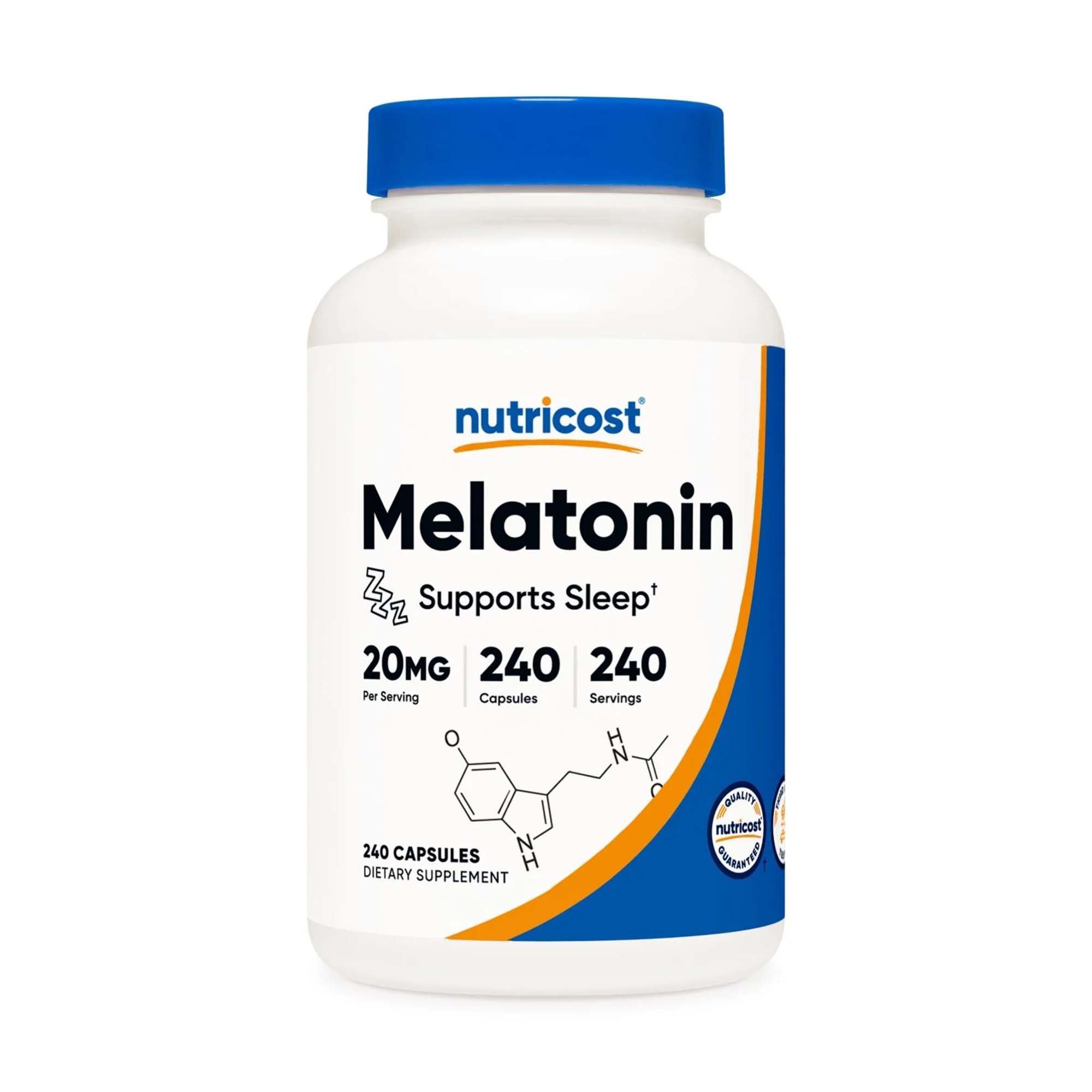nutricost® 20-mg Melatonin Capsules for Sleep Support - Image 2
