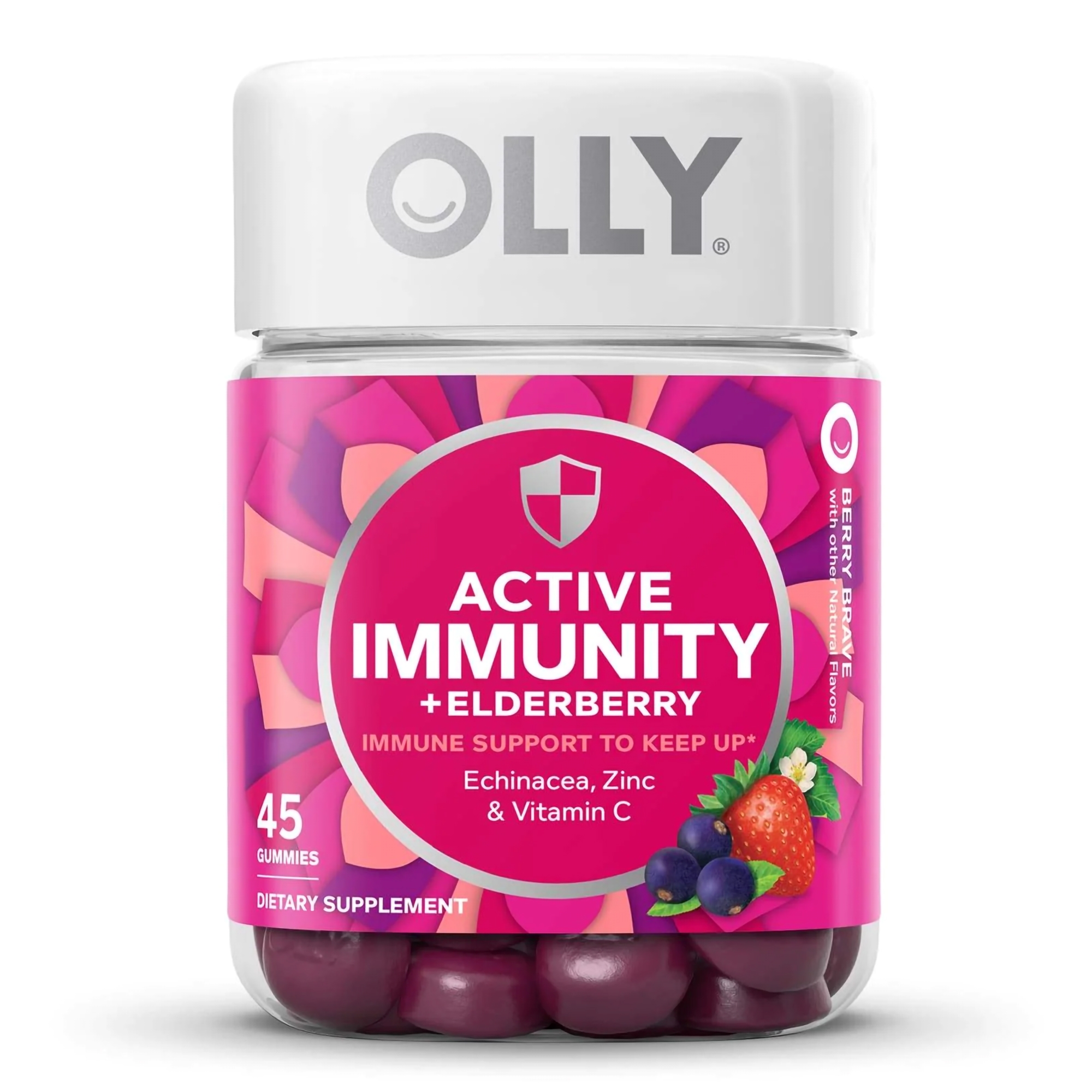 Olly Active Immunity + Elderberry Gummies Berry Brave - Image 2